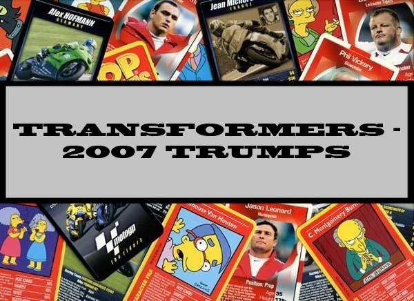Transformers - 2007 Winning Moves