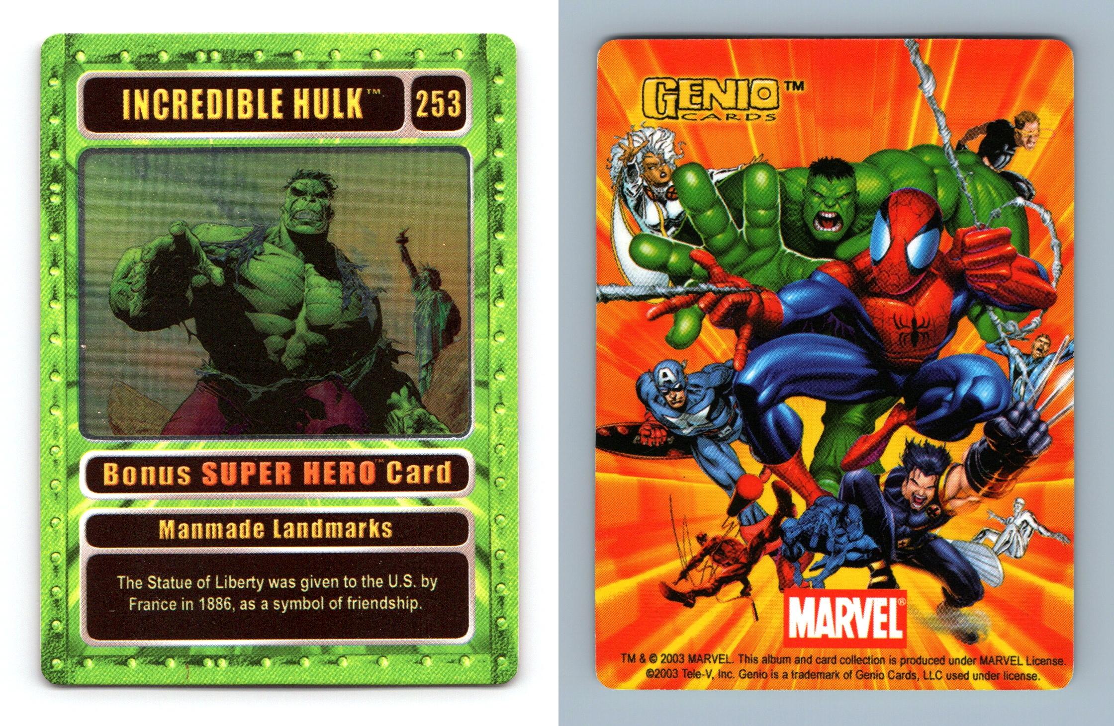 Incredible Hulk #253 Marvel Genio 2003 Bonus Foil Super Hero Silver Border  CCG