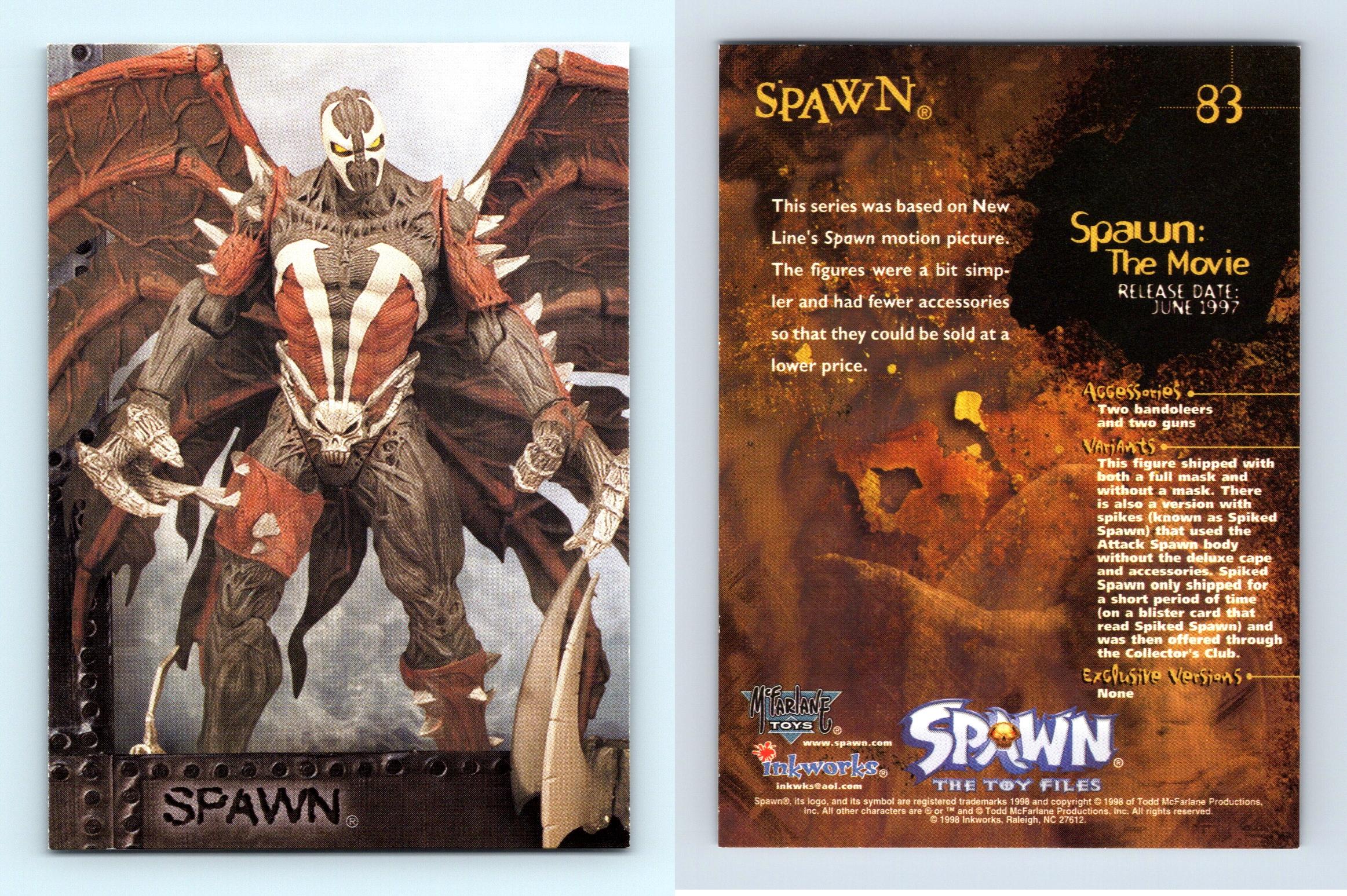 Spawn 83 Spawn The Toy Files 1999 Inkworks Trading Card