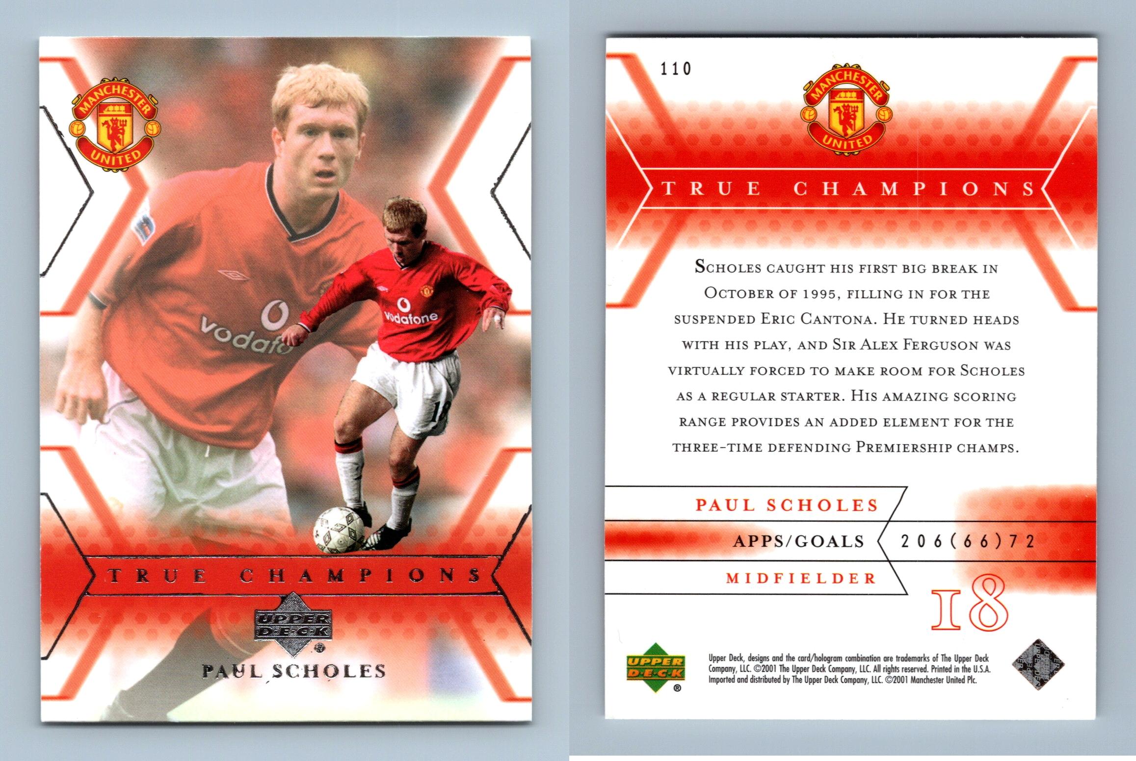 Sir Alex Ferguson #75 Manchester United 2001-2002 Upper Deck Trading Card