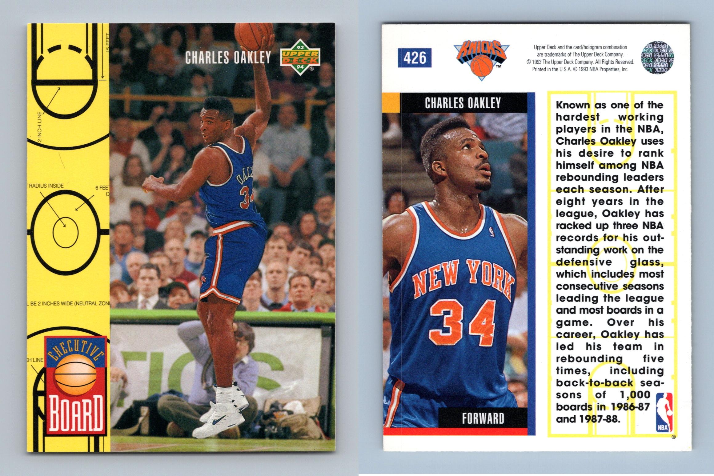 Charles Oakley #426 Upper Deck 1993-4 Basketball Trading Card