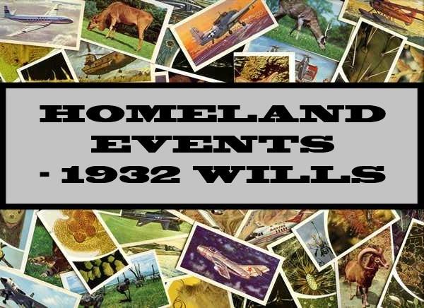 Homeland Events - 1932 Wills