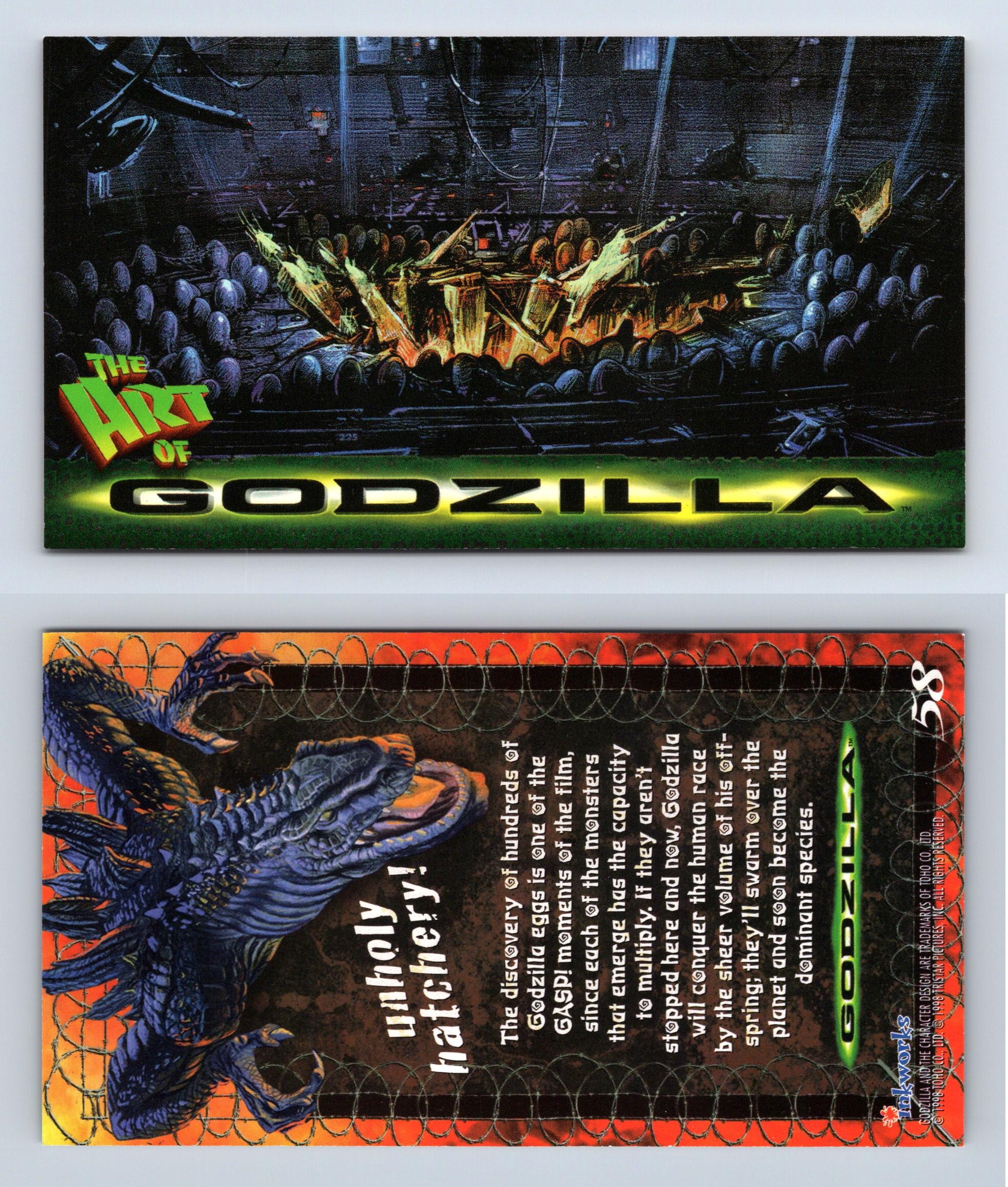 Baby Godzillas Attack #37 Godzilla 1998 Inkworks Supervue Trading Card