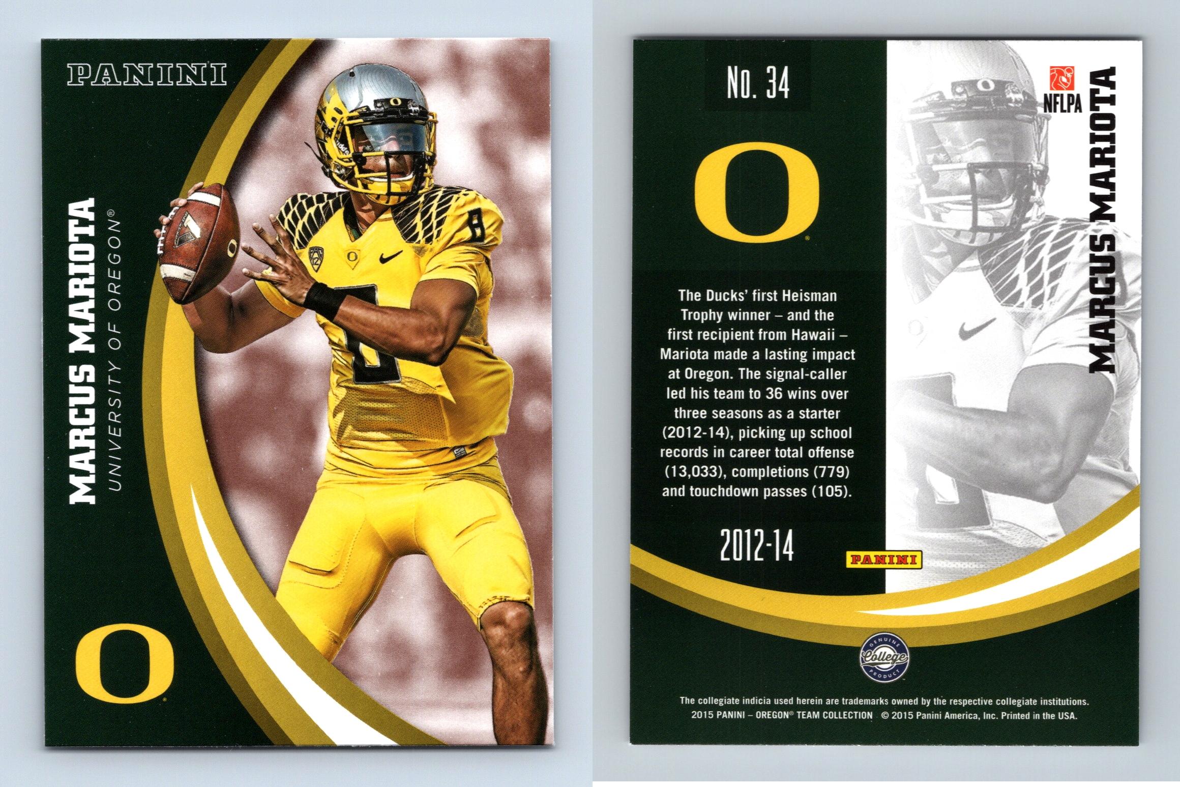 Marcus Mariota in Trading Card Deal With Panini America