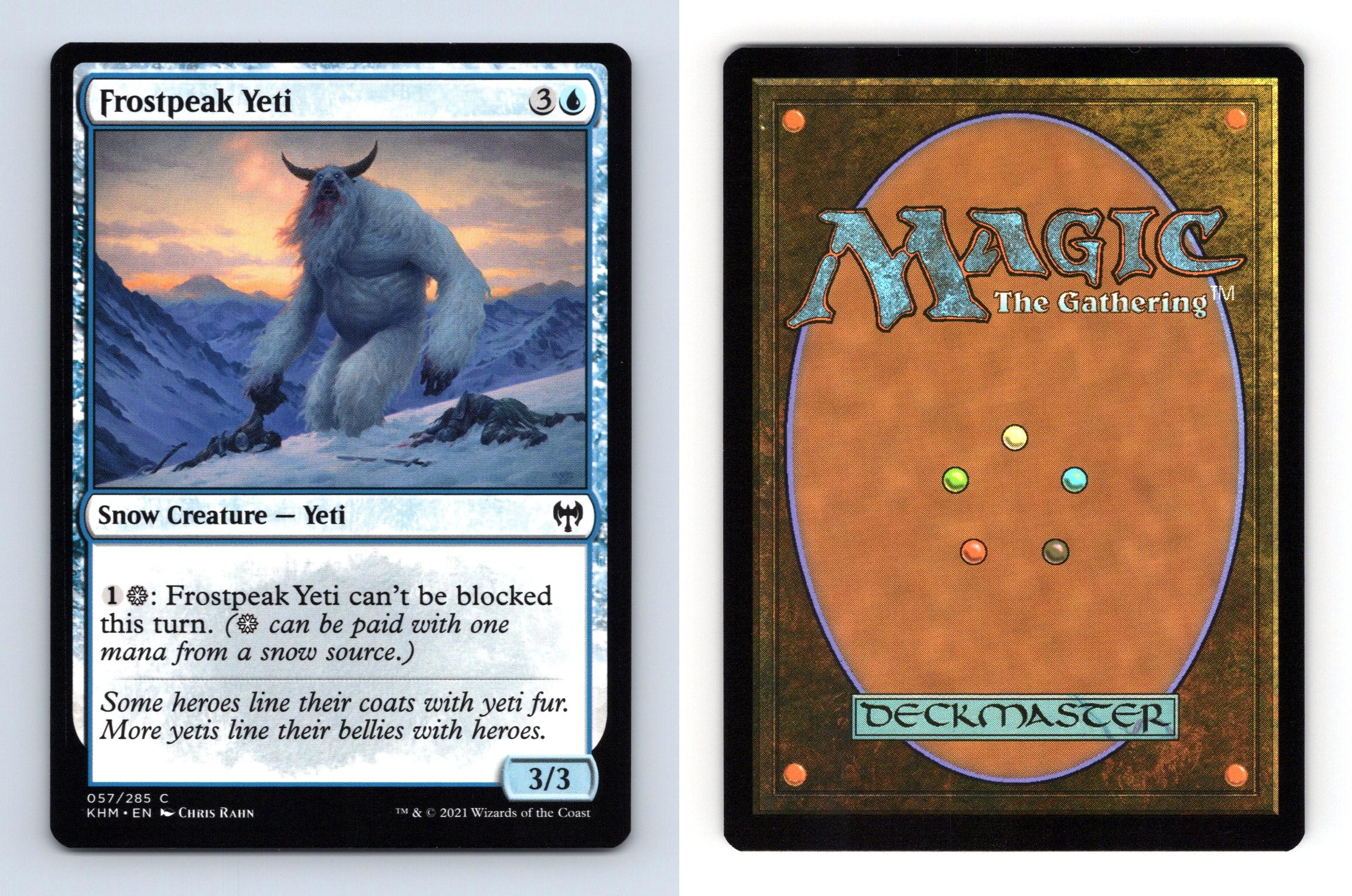 Frostpeak Yeti #57/285 MTG Kaldheim Common 2021 TCG Card