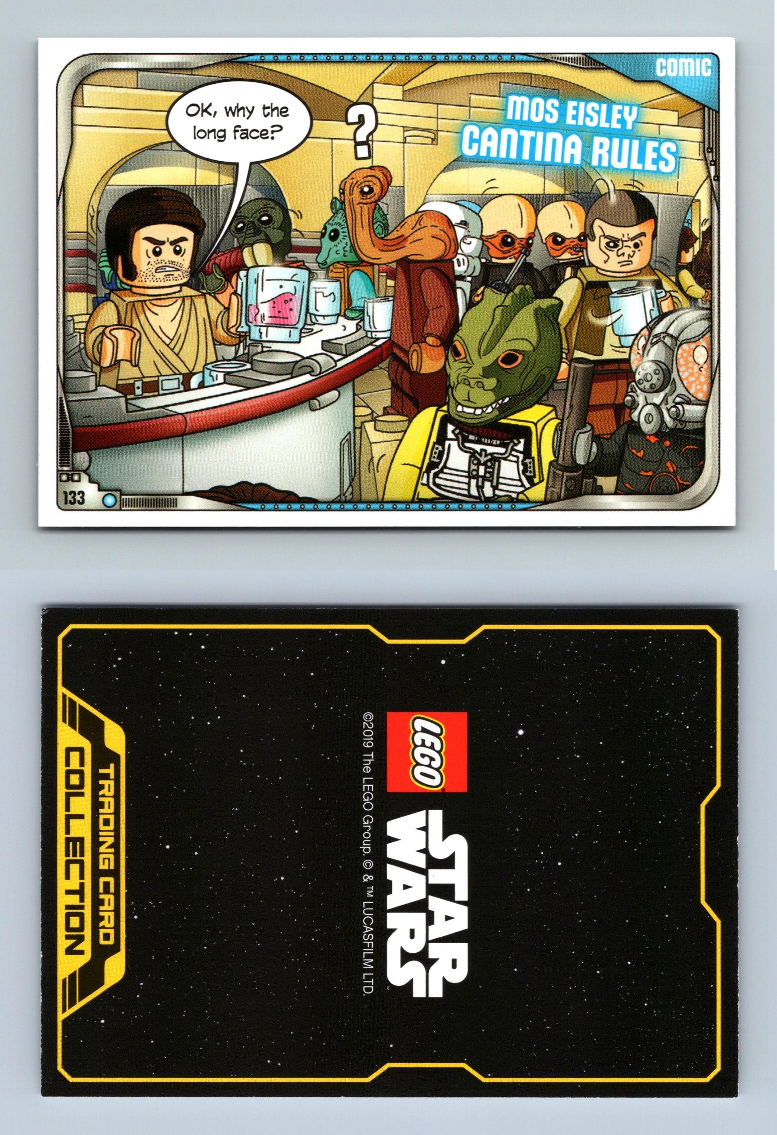Mos Eisley Cantina Rules 133 Lego Star Wars Series 2 Comic TCG Card