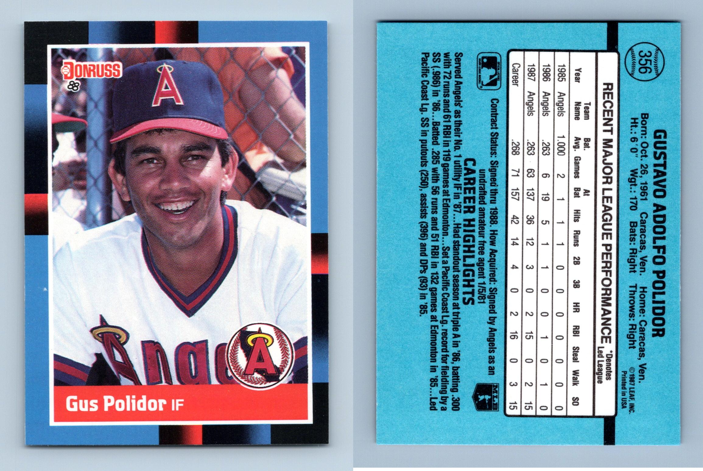 Bill Buckner - Angels #456 Donruss 1988 Baseball Trading Card