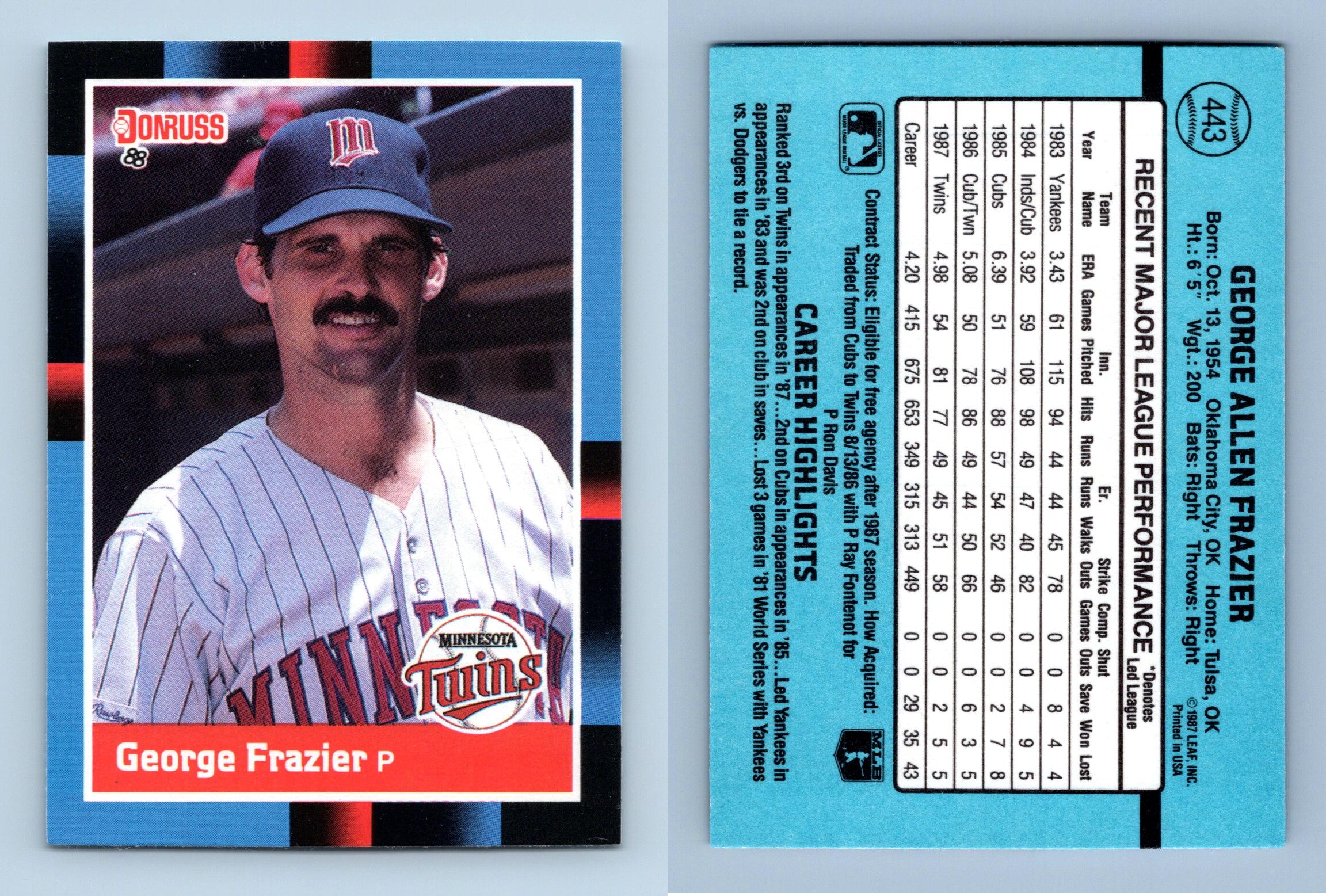 1988 Donruss Baseball SP Checklist - The Radicards® Blog