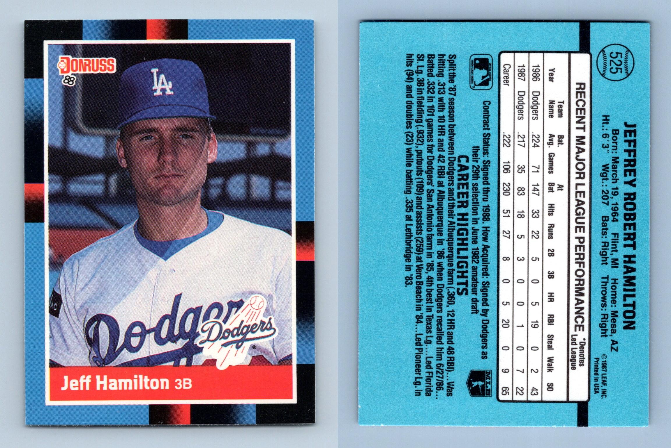 Orel Hershiser - Dodgers #94 Donruss 1988 Baseball Trading Card