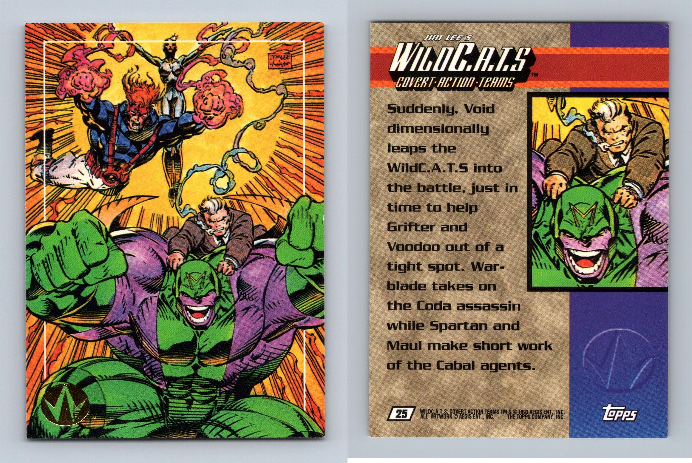 Spartan #64 Jim Lee's Wild C.A.T.S 1993 Topps Trading Card