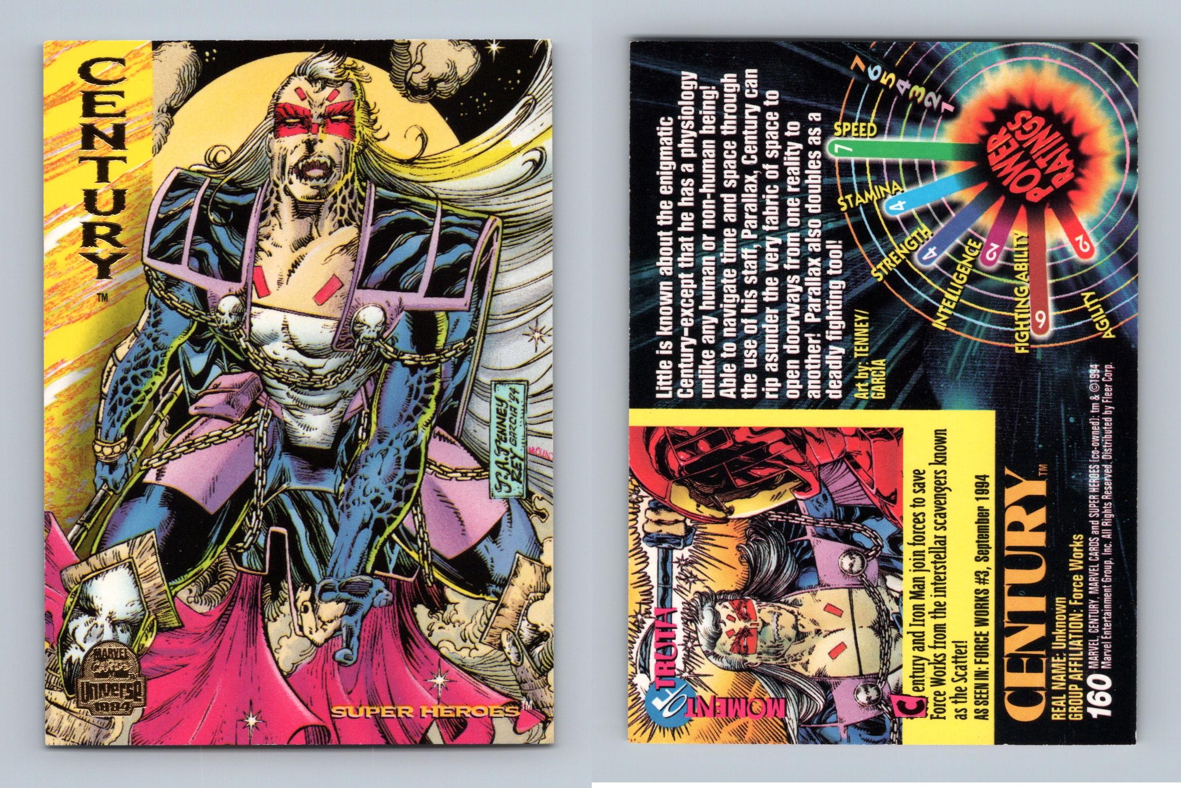 Century 160 Marvel Universe 1994 Fleer Trading Card