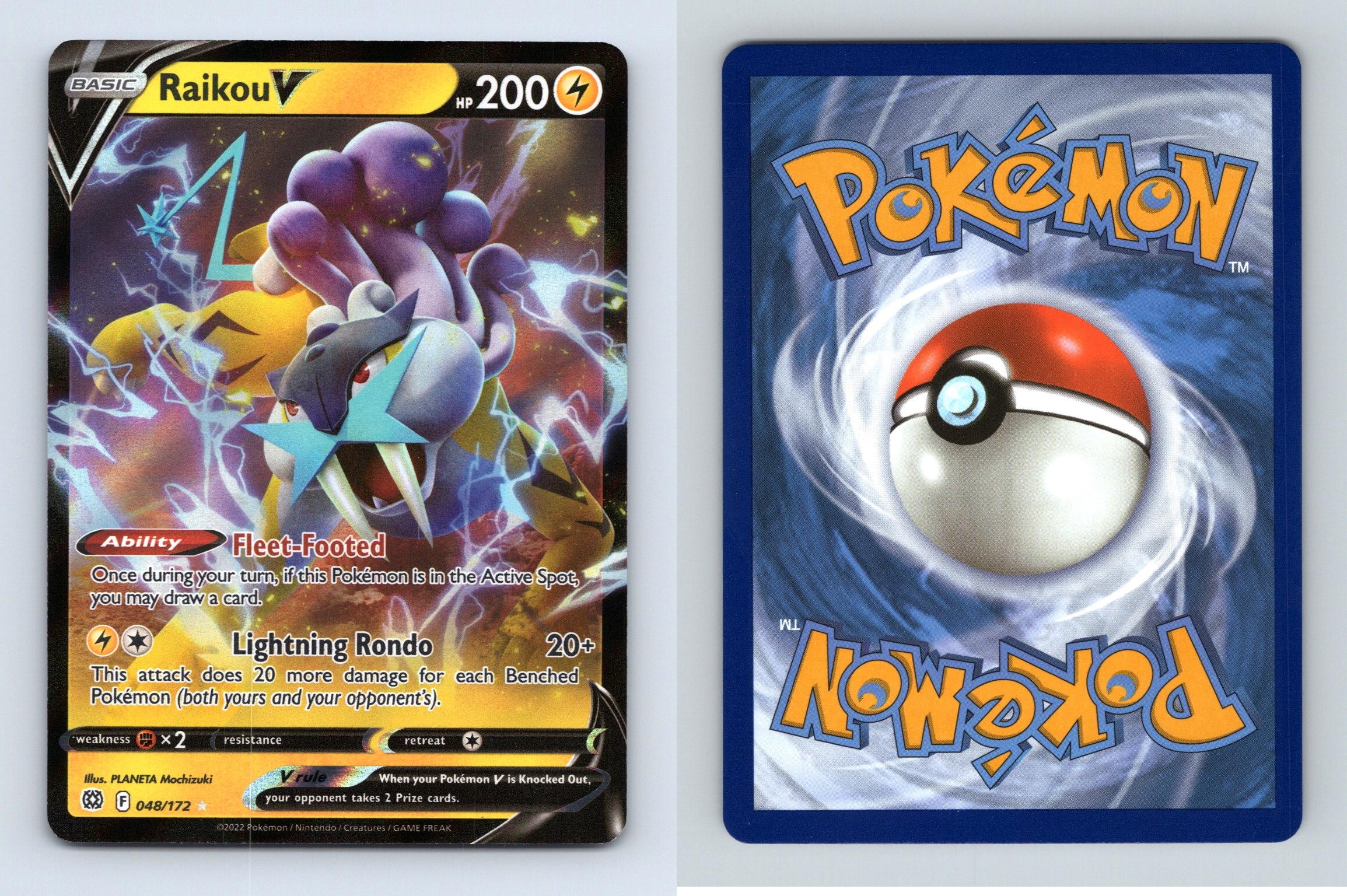 Pokémon, Other, Pokmon Raikou V Card Brilliant Stars