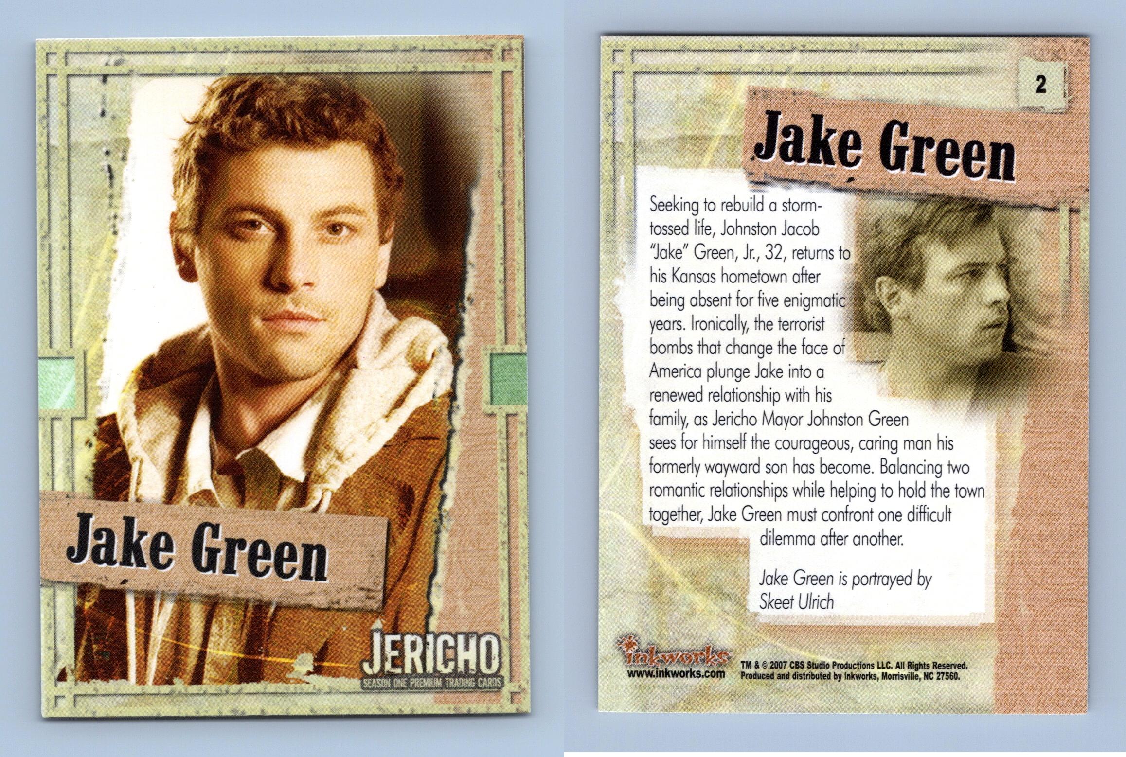Jake Green 2 Jericho Season 1 Inkworks 2007 Trading Card