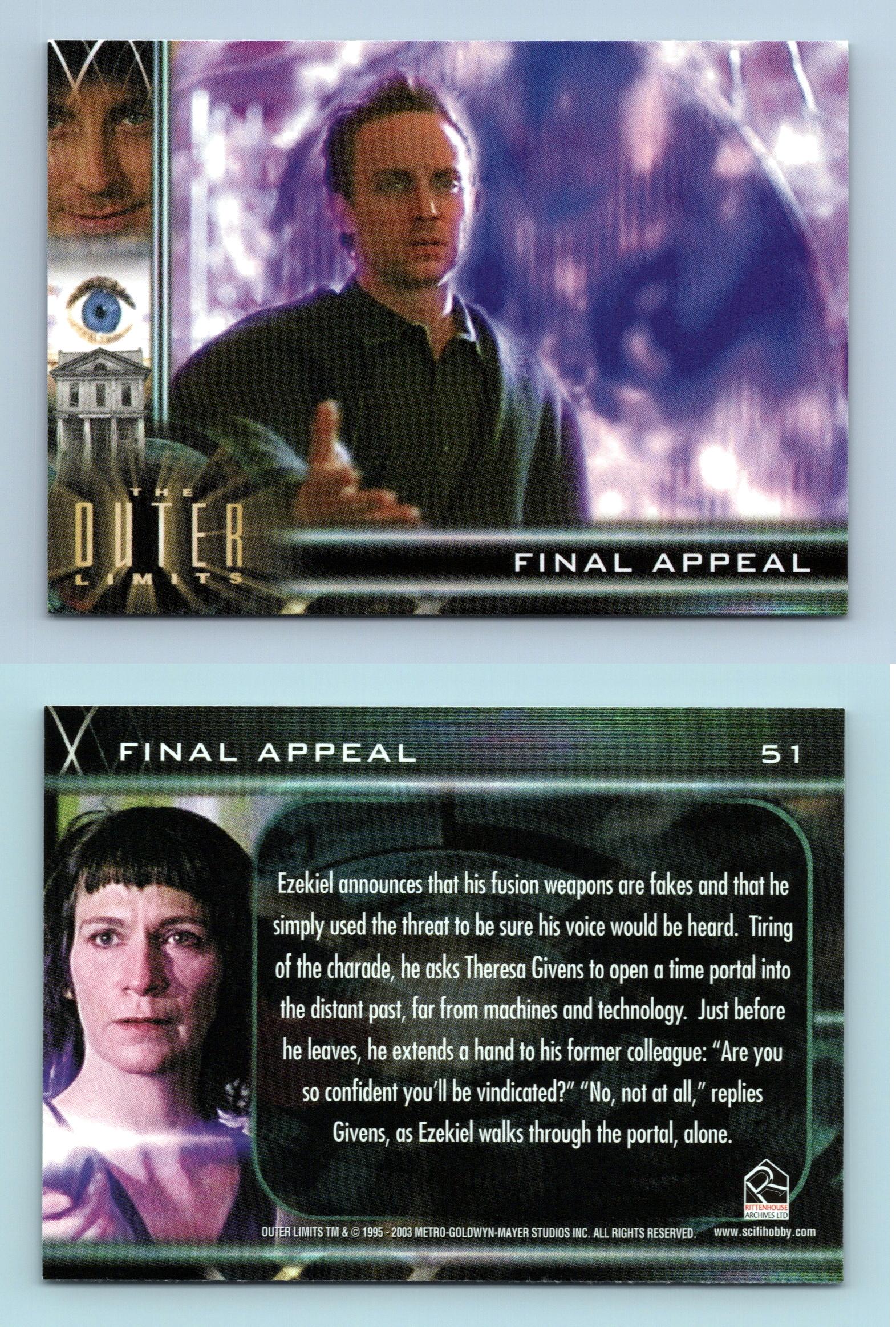 Final Appeal #51 The Outer Limits : Sex, Cyborgs & Science Fiction 2003 Card