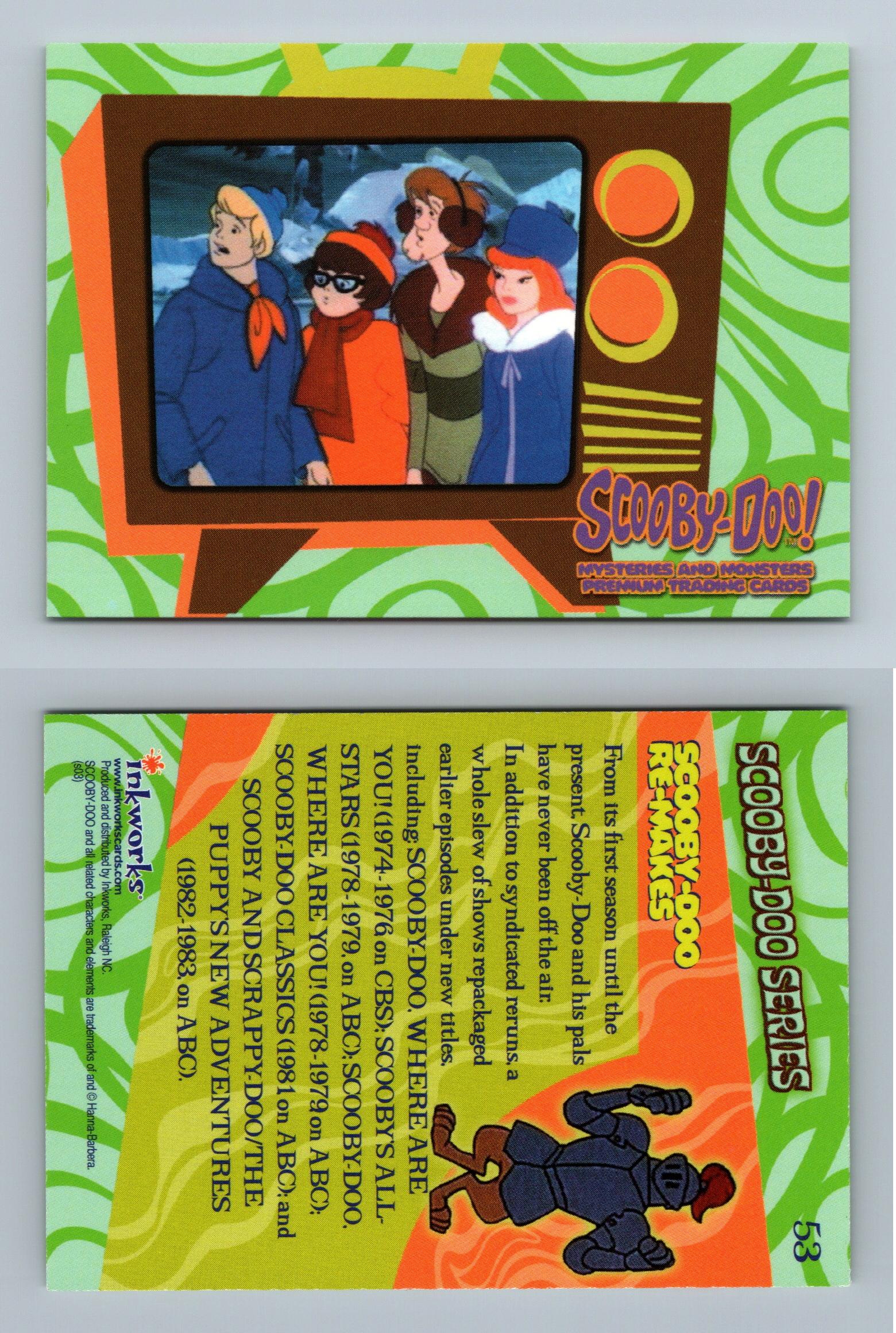 Scooby-Doo Re-Makes #53 Scooby-Doo Mysteries & Monsters 2003 Inkworks Card