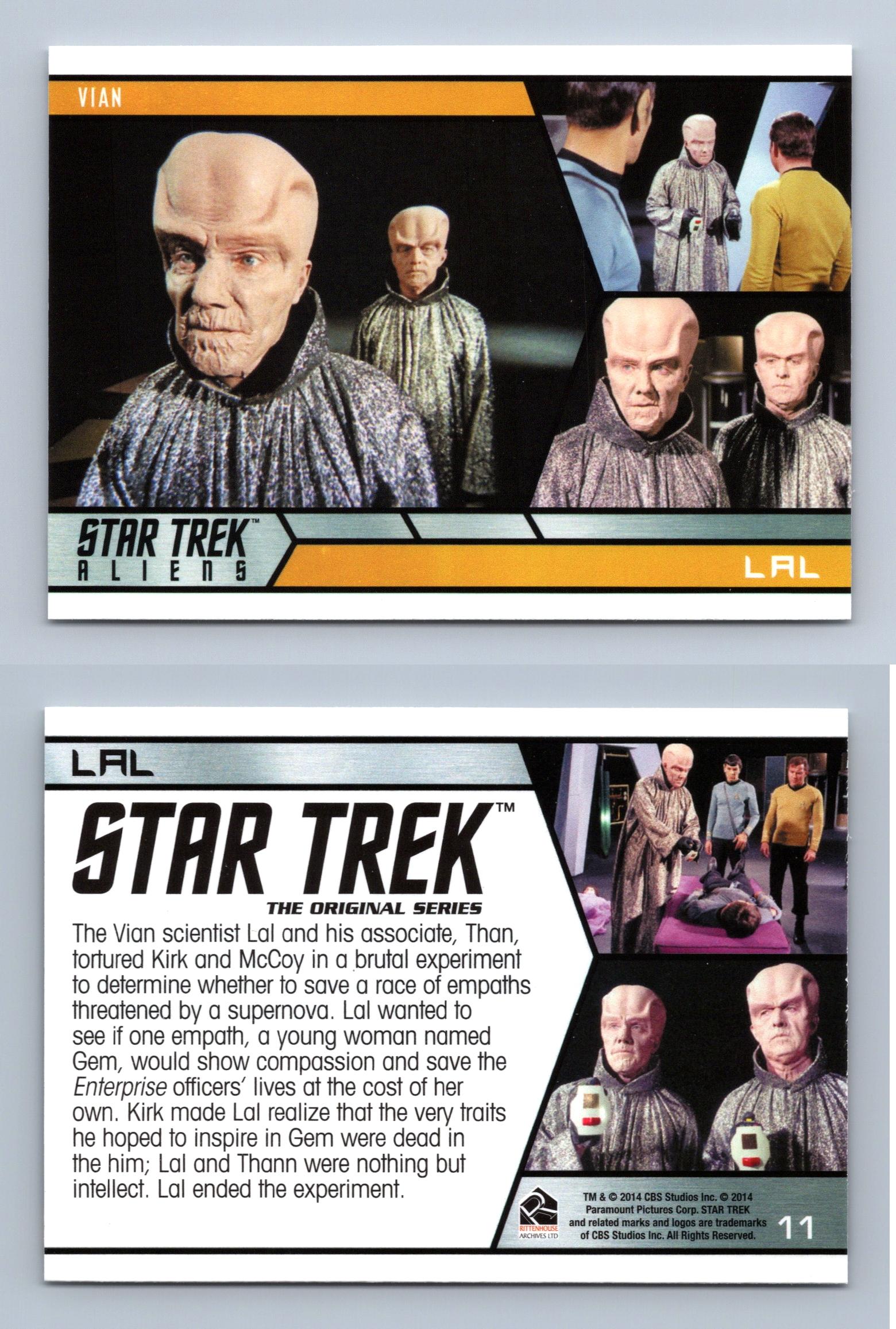 Lal #11 Star Trek Aliens 2014 Rittenhouse Trading Card