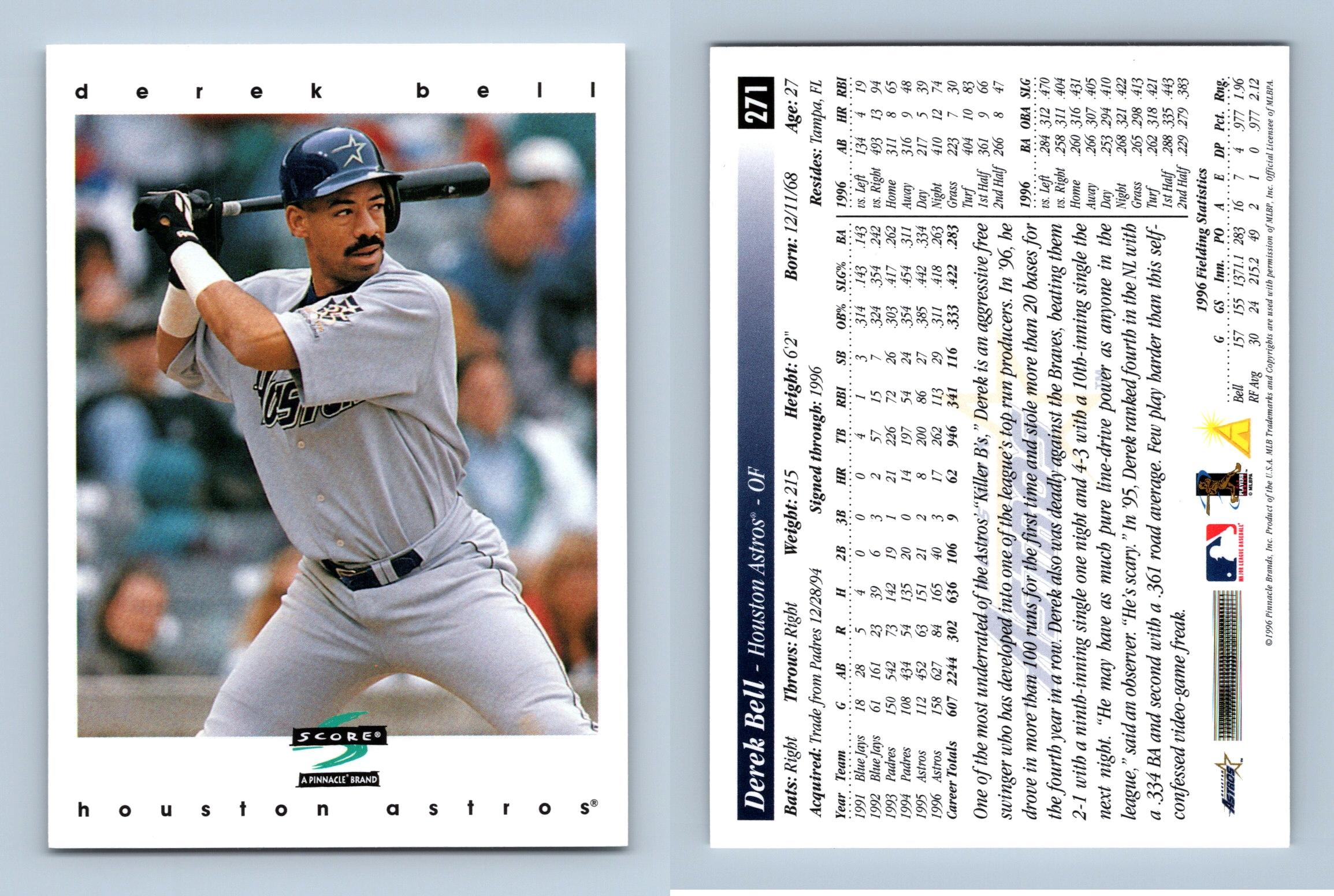 Derek Bell - Astros #271 Score 1997 Baseball Trading Card