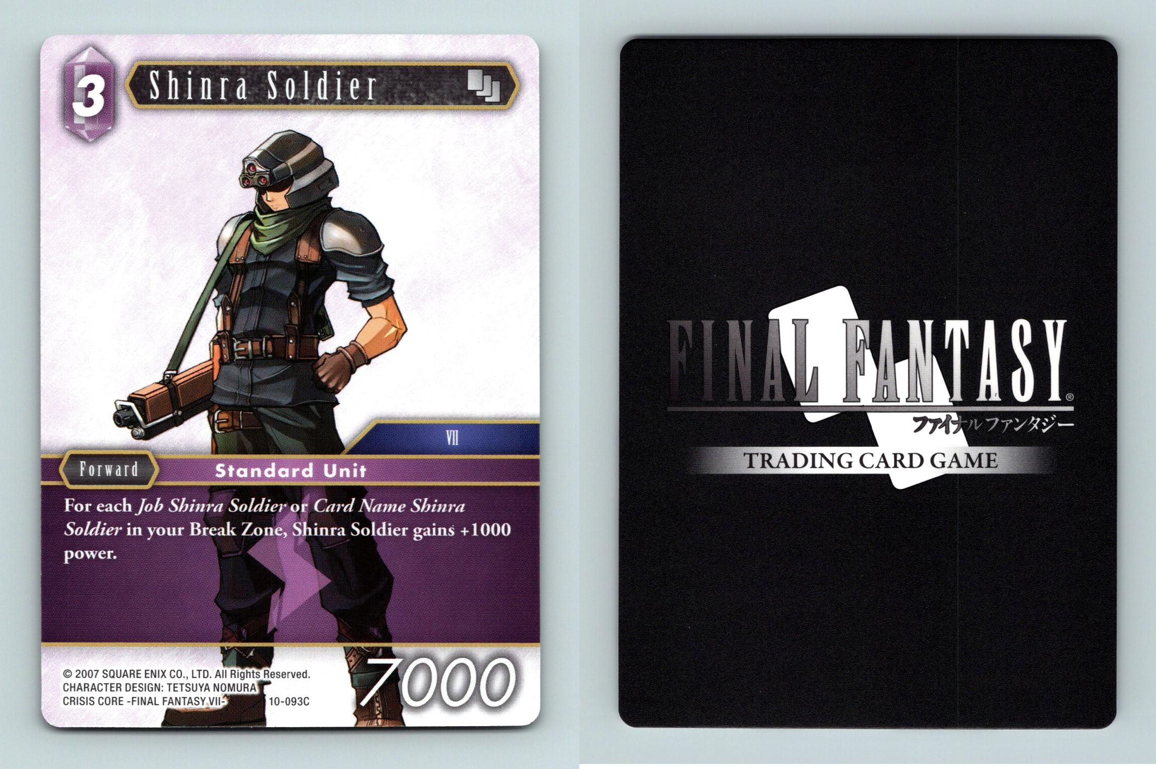 Shinra Soldier 10093C Final Fantasy Opus X Ancient Champions 2019