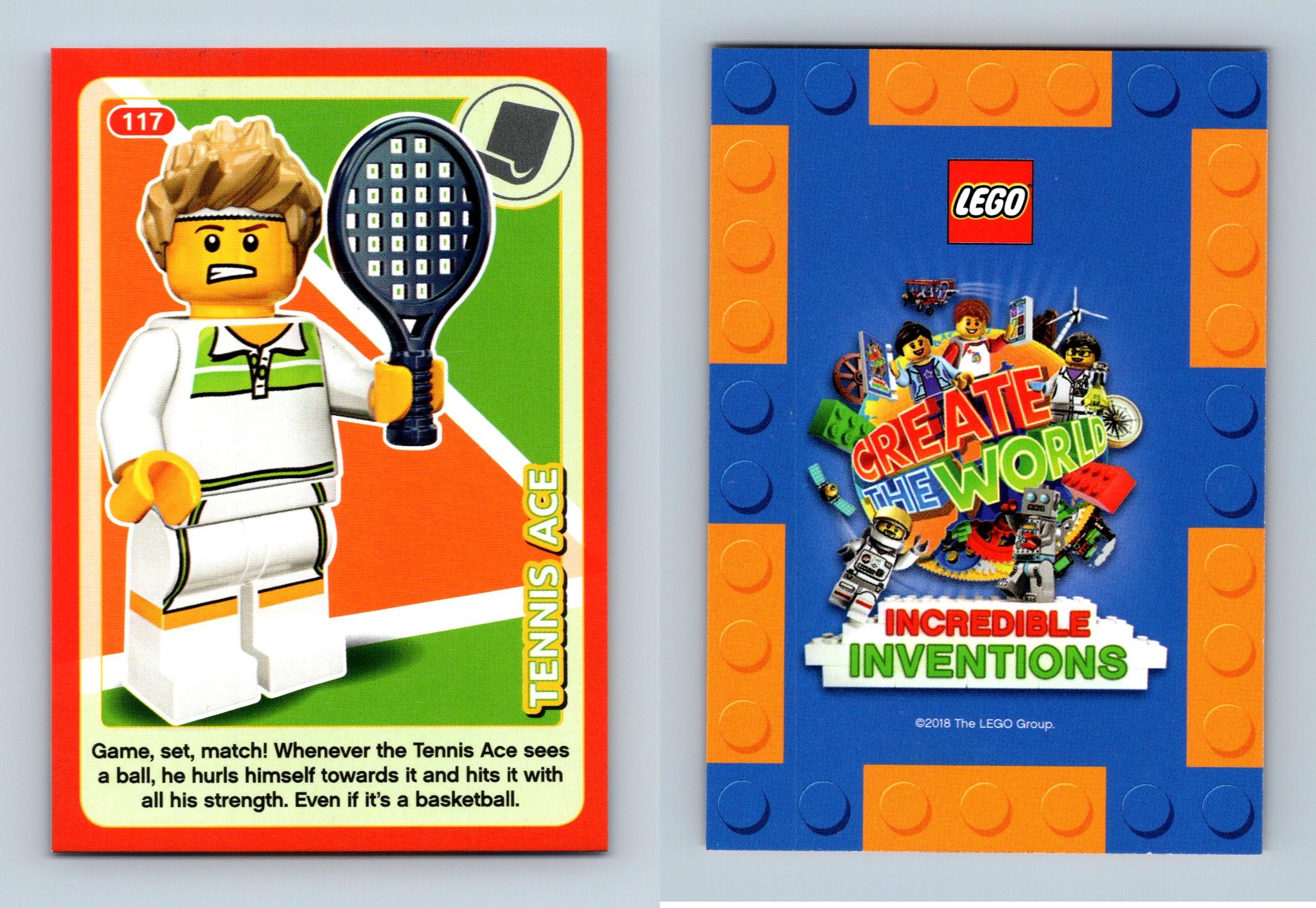 Tennis Ace #117 Lego Create The World 2018 Sainsbury's Trading Card - Picture 3 of 3