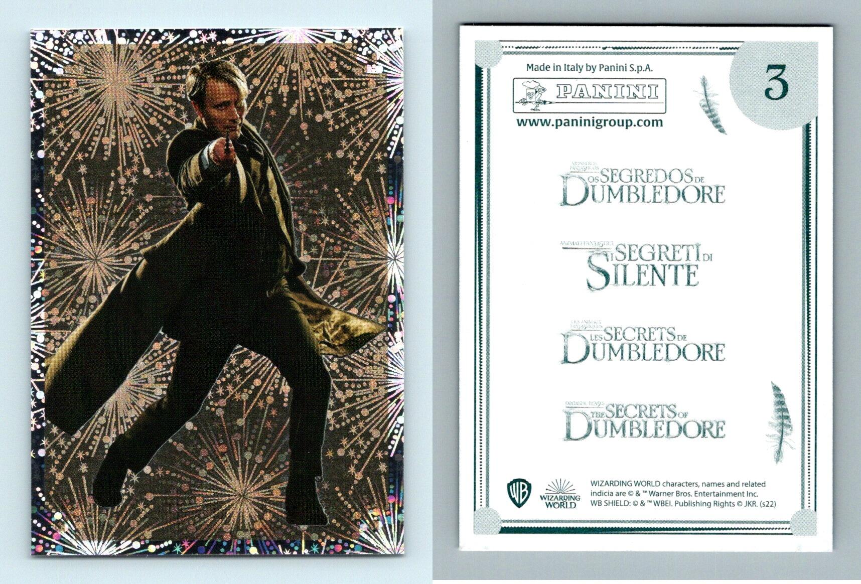 Fantastic Beasts The Secrets Of Dumbledore #3 Panini 2022 Foil Sticker
