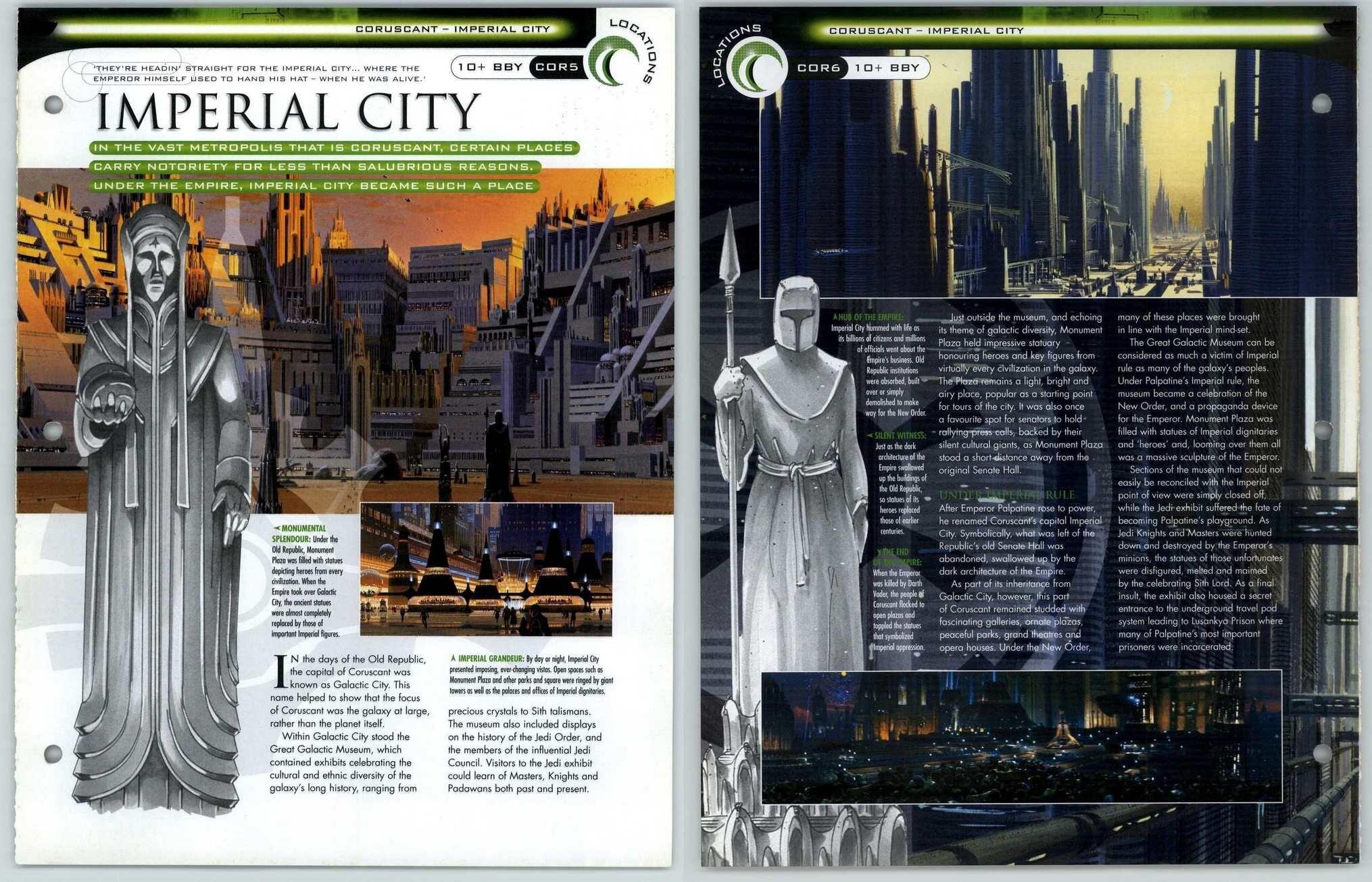 Imperial City COR56 Coruscant Locations Star Wars Fact File Page