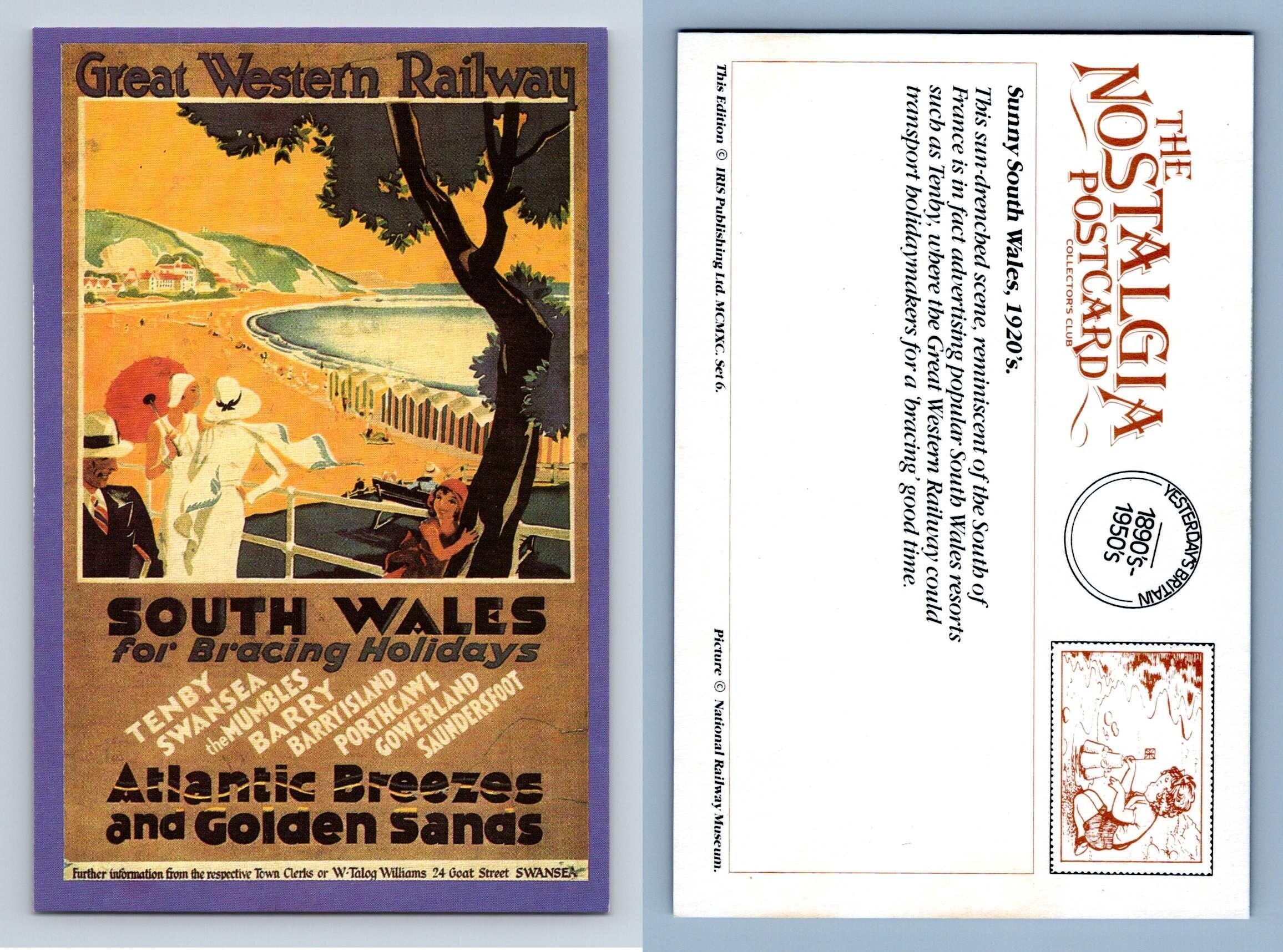 Sunny South Wales, 1920's Seaside The Nostalgia Postcard Collectors