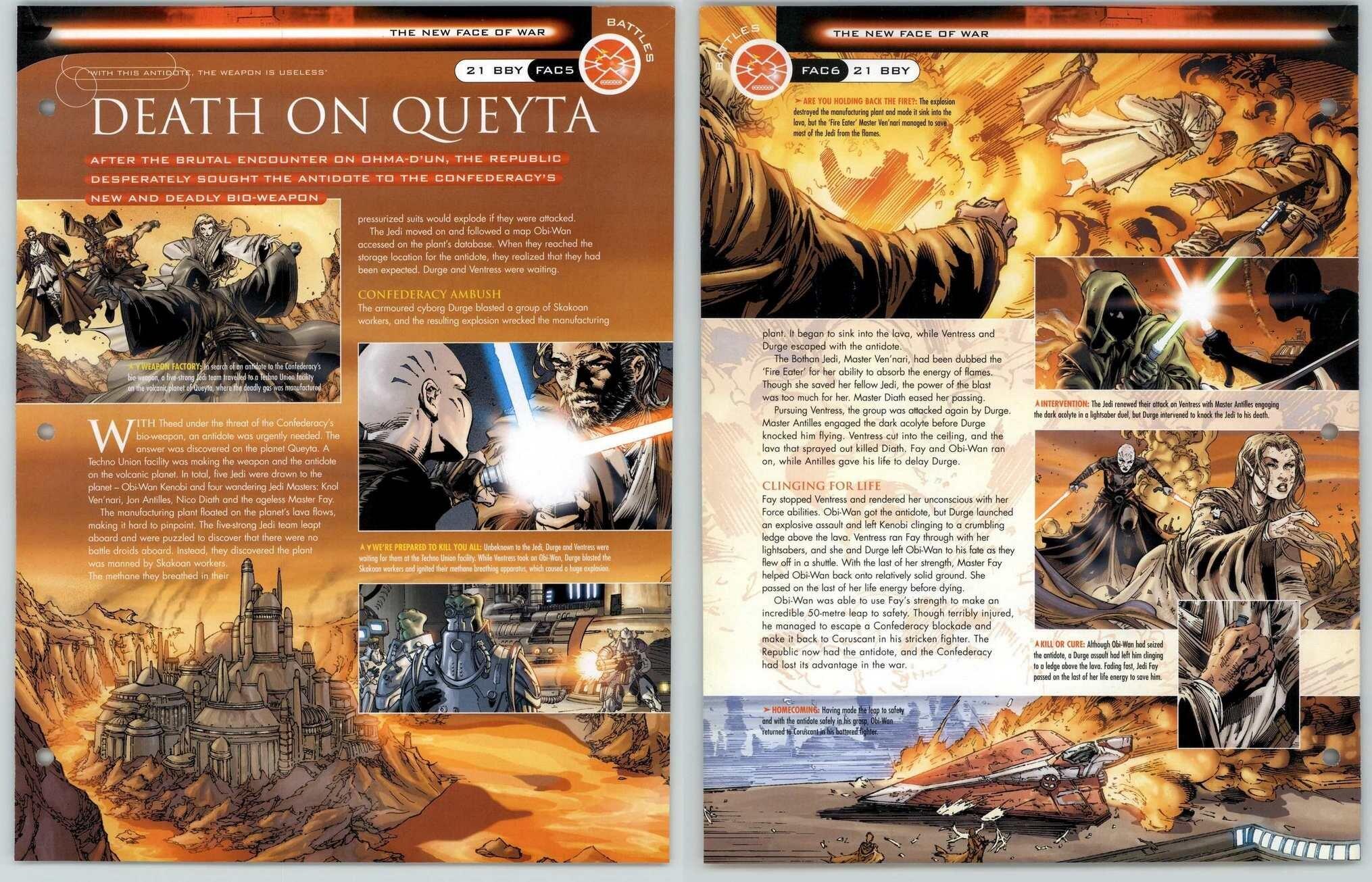 Death On Queyta #FAC5-6 Face Of War - Battles - Star Wars Fact File Page