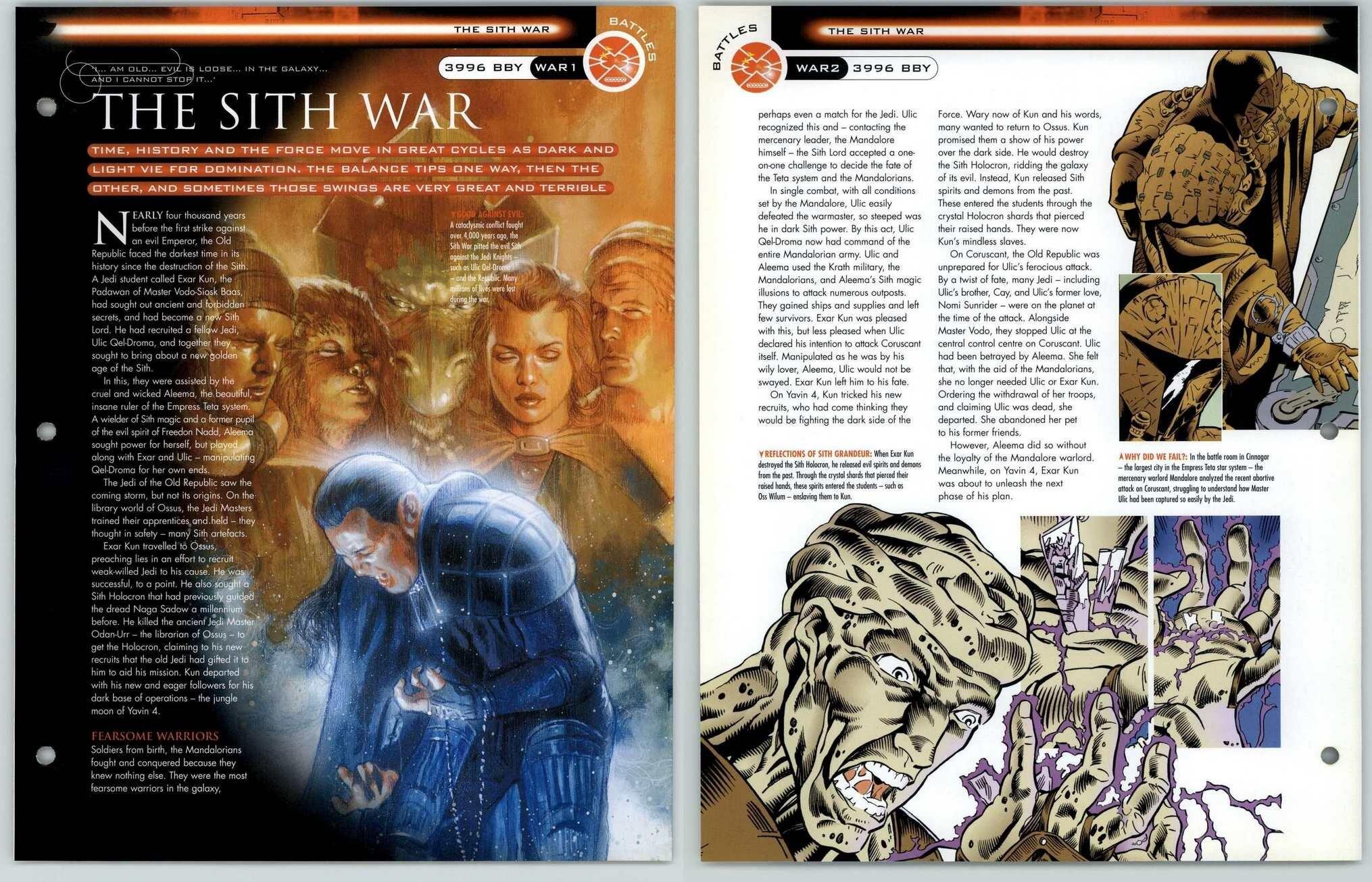 The Sith War #WAR1-2 - Battles - Star Wars Fact File Page