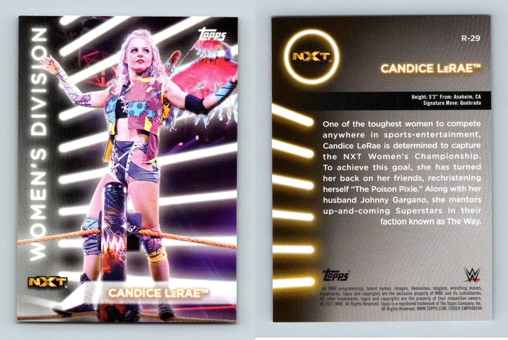 Candice LeRae #R-29 WWE Women's Division 2021 Topps Roster Trading Card