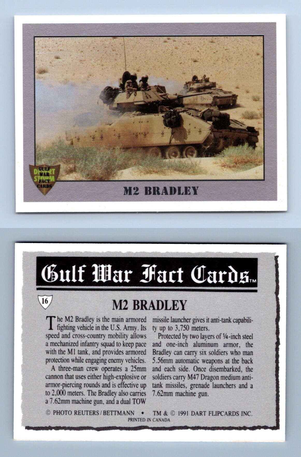 M2 Bradley #16 Gulf War 1991 Dart Fact Card