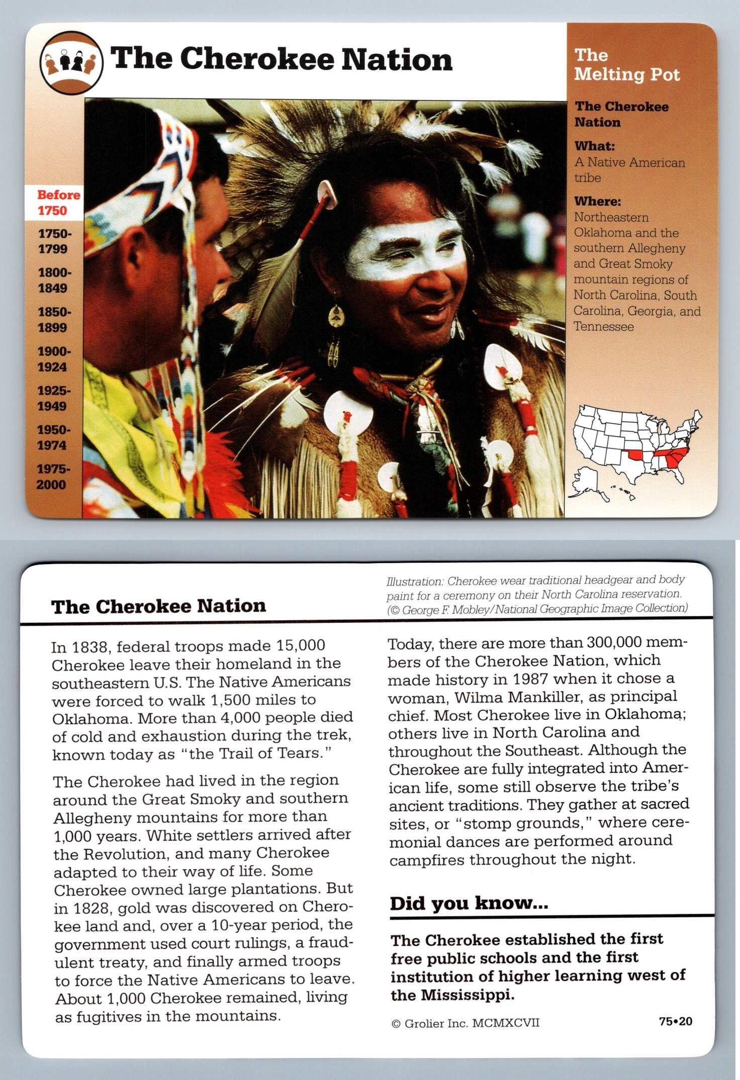 Cherokee Tribal Card - 4u9f1ne