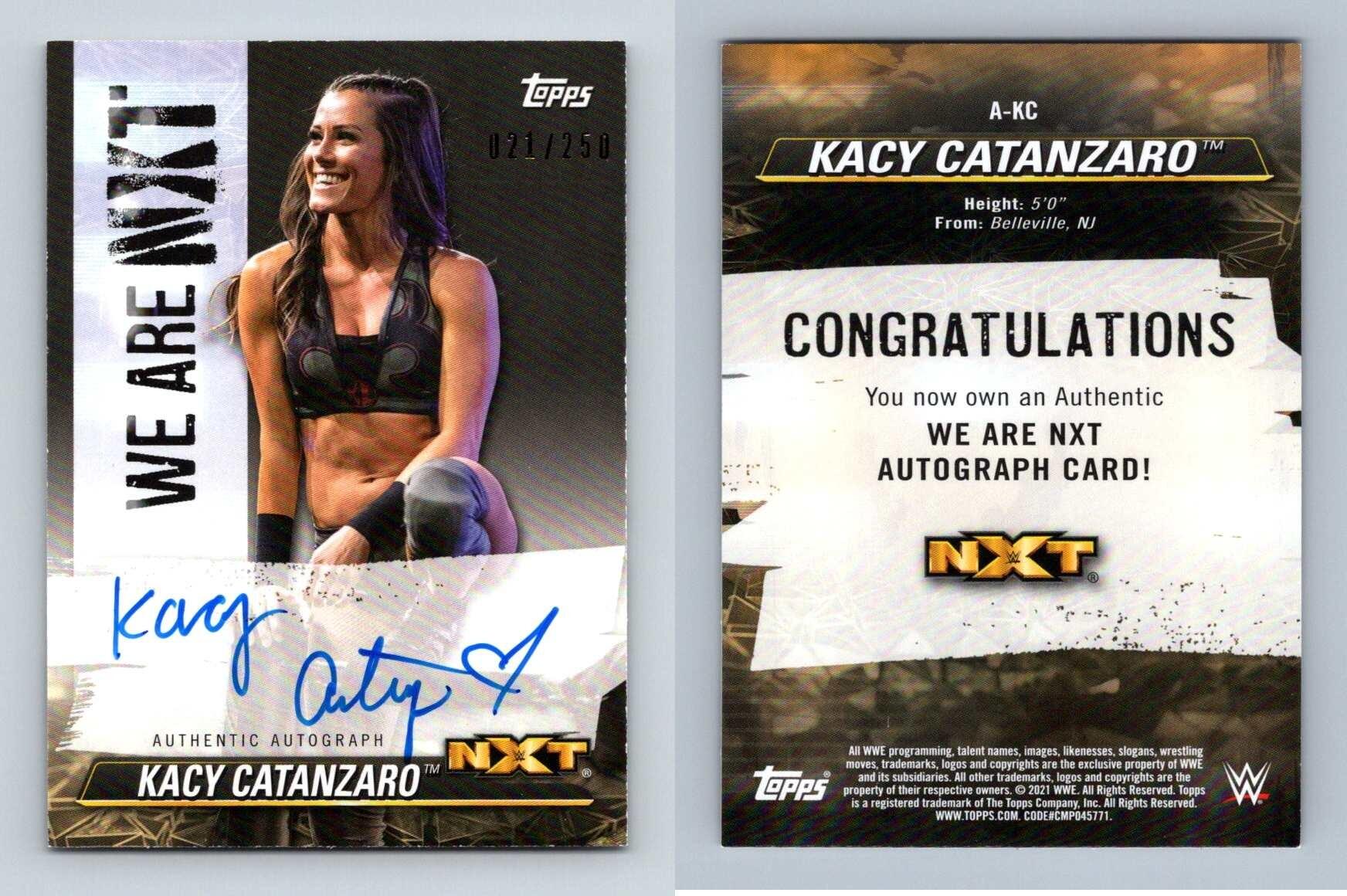 Kacy Catanzaro A Kc Wwe Nxt 2021 Topps We Are Nxt Autograph 21250 Card