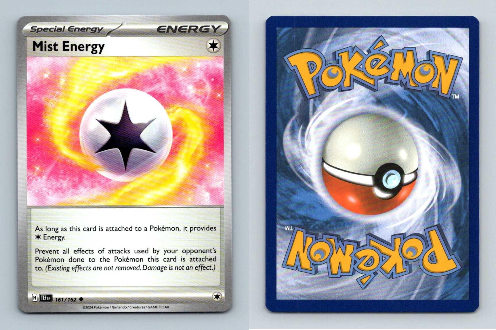 Mist Energy #161/162 Scarlet & Violet Temporal Forces 2024 Pokemon ...