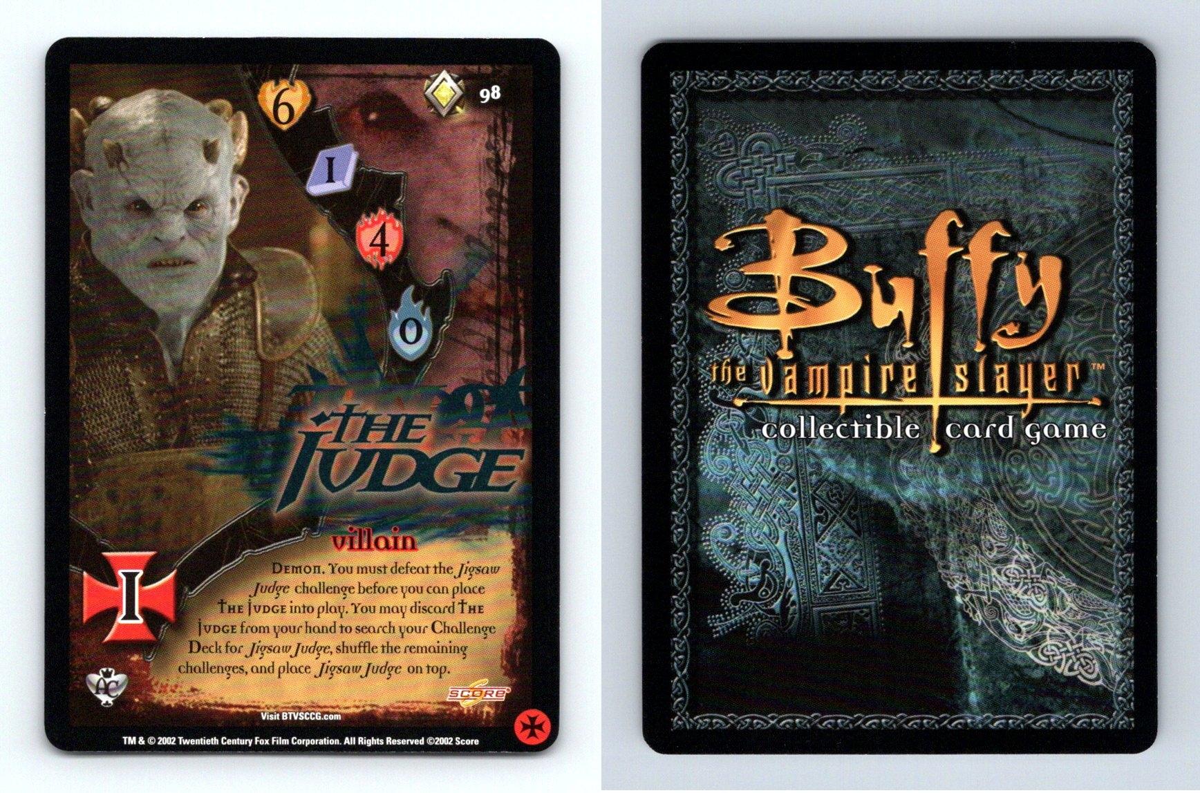 Buffy CCG TCG Angels Curse Limited Edition Card #98 The Judge