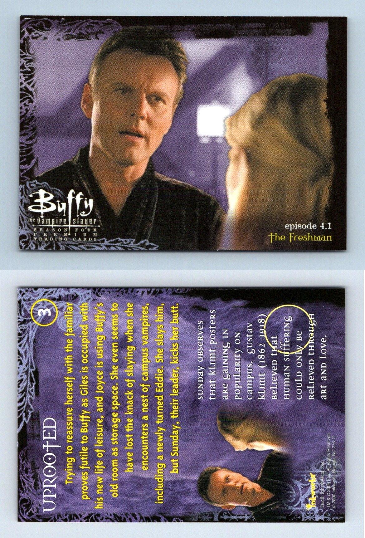 Uprooted 3 Buffy The Vampire Slayer Season 4 Inkworks Trading Card