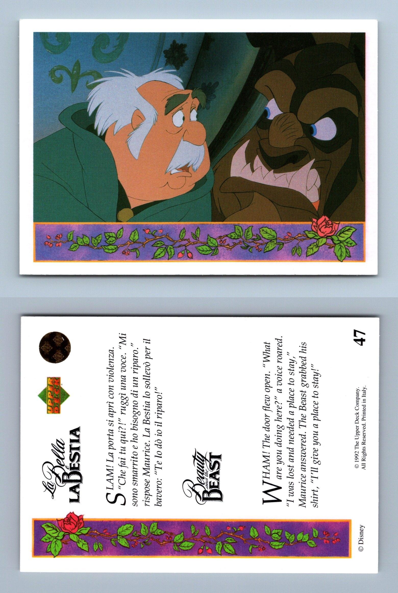 Beauty And The Beast #47 Upper Deck 1992 Disney Trading Card - Picture 1 of 1