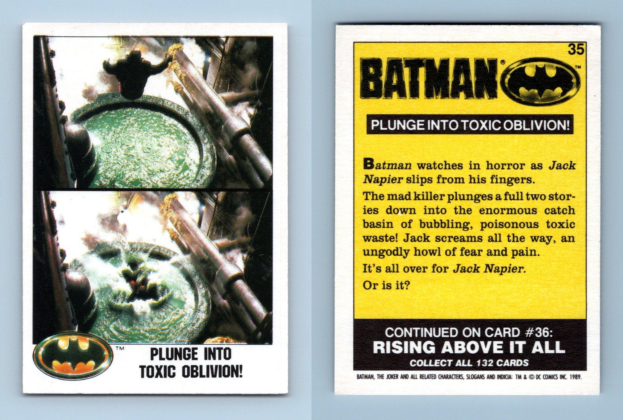 Plunge Into Toxic Oblivion #35 Batman 1989 Topps Trading Card