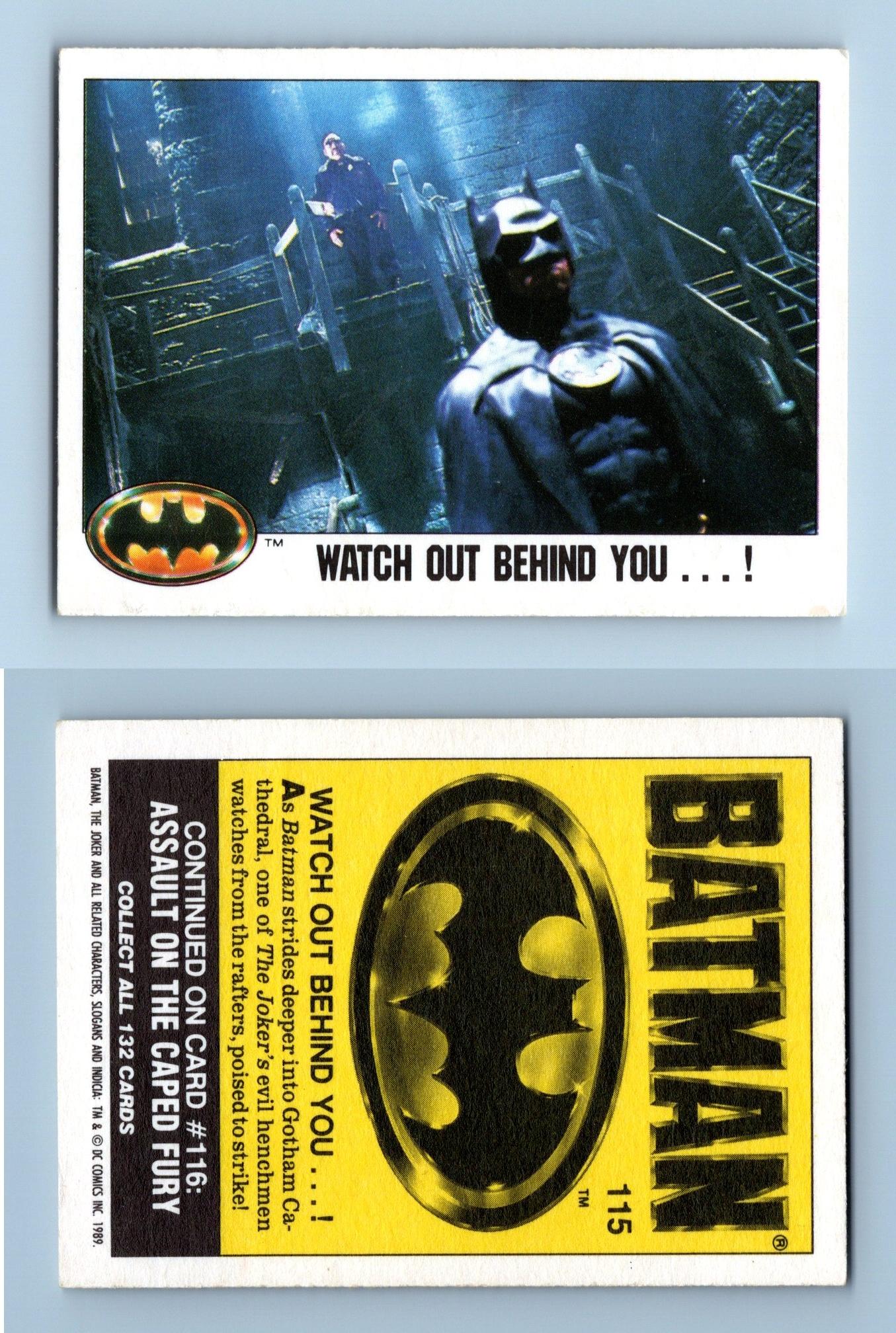 Watch Out Behind You #115 Batman 1989 Topps Trading Card