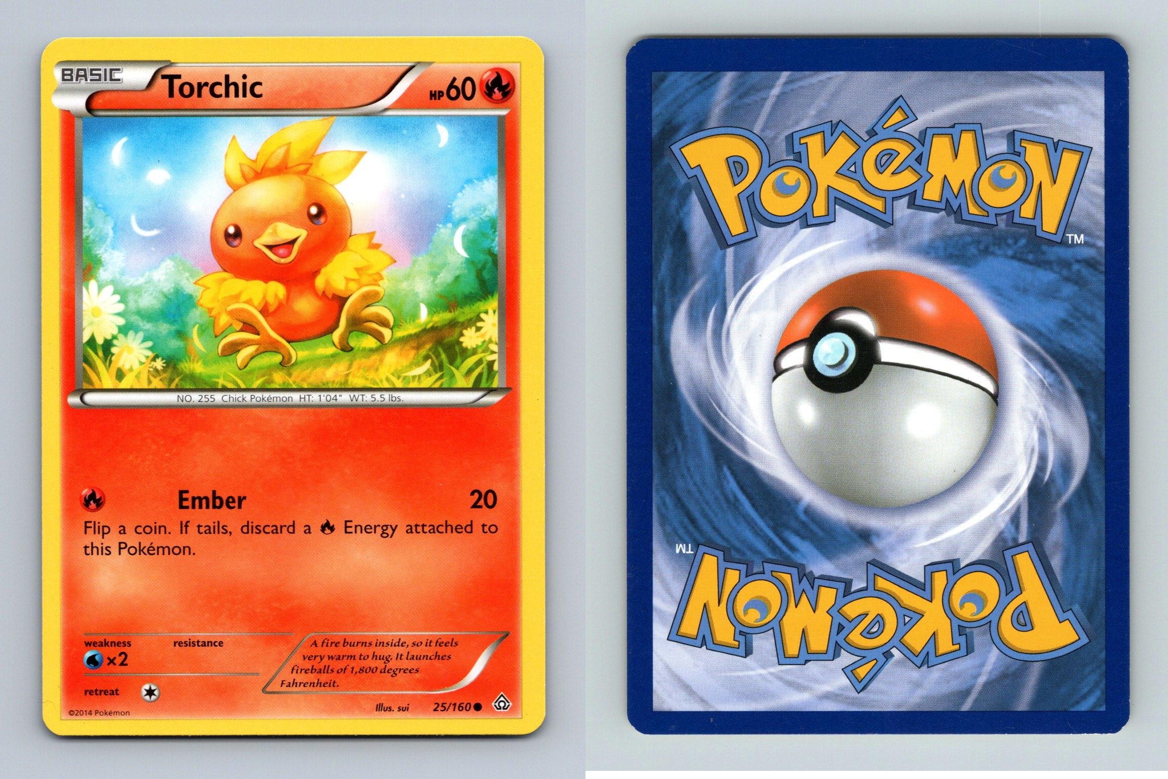 Torchic 25 160 XY Primal Clash Common 2015 Pokemon TCG Card