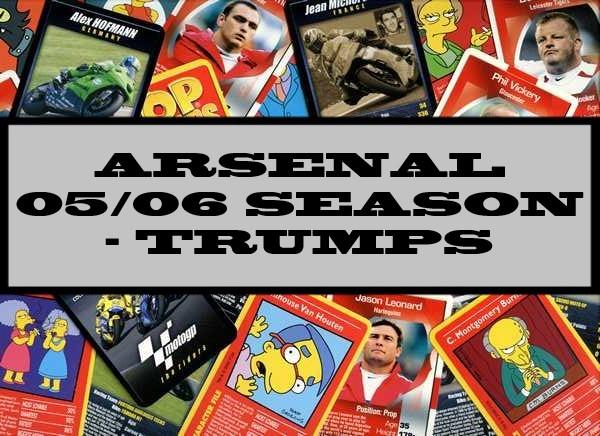 Arsenal 05/06 Season - Winning Moves
