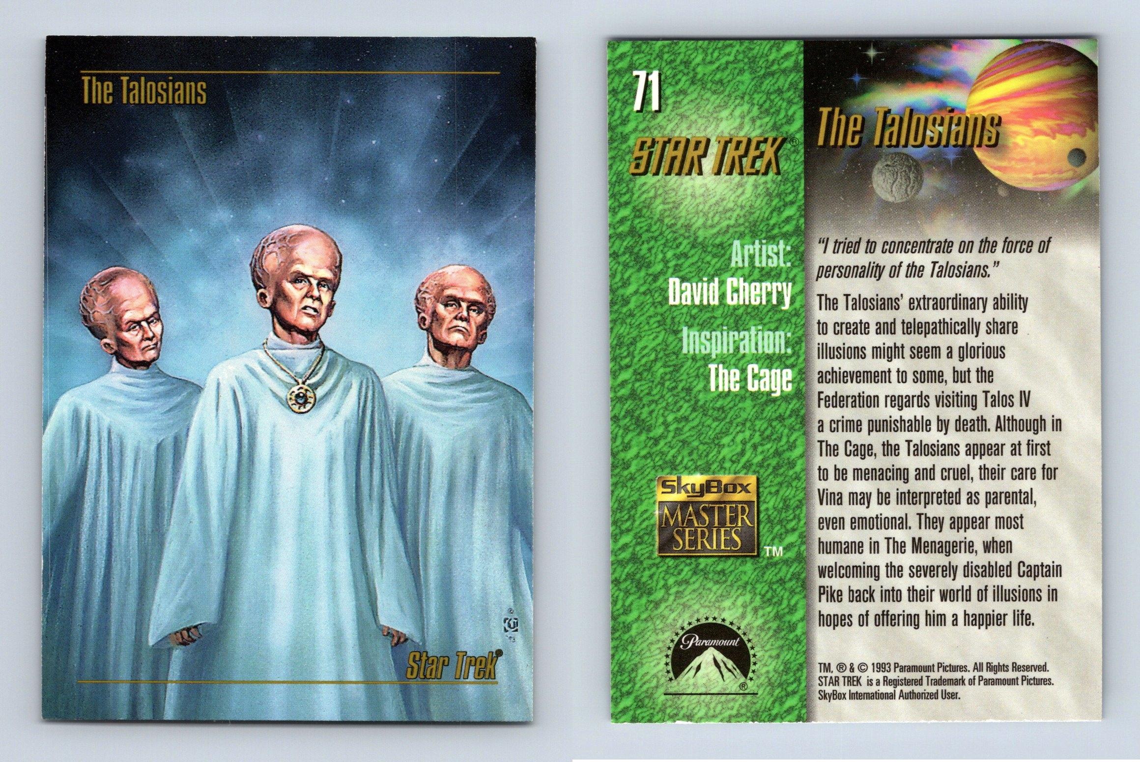 1993 SkyBox Star Trek Master Series Checklist, Trading Cards Info