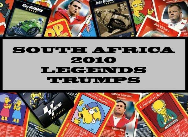 South Africa 2010 Legends Top Trumps