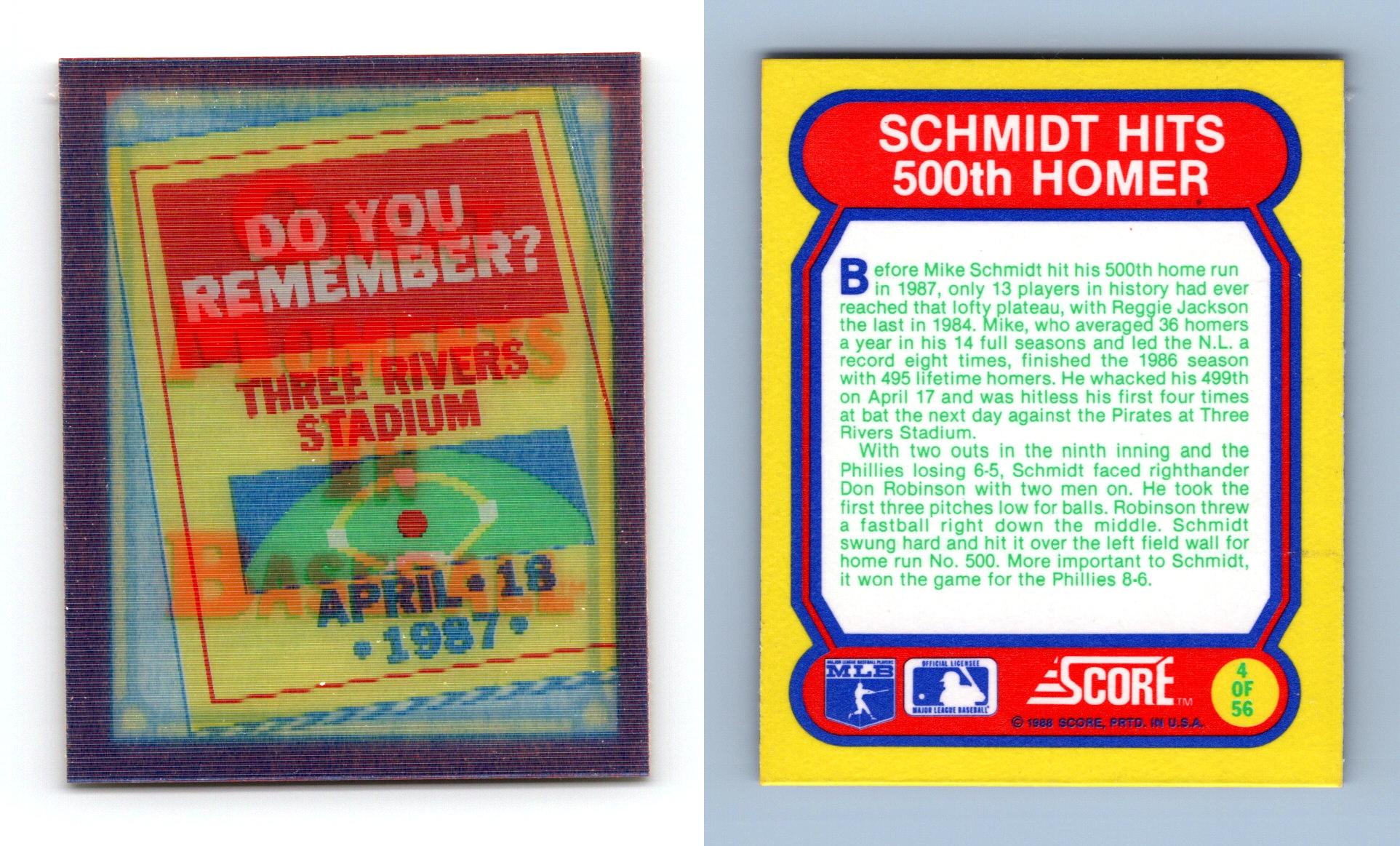 Mike Schmidt on 500th home run