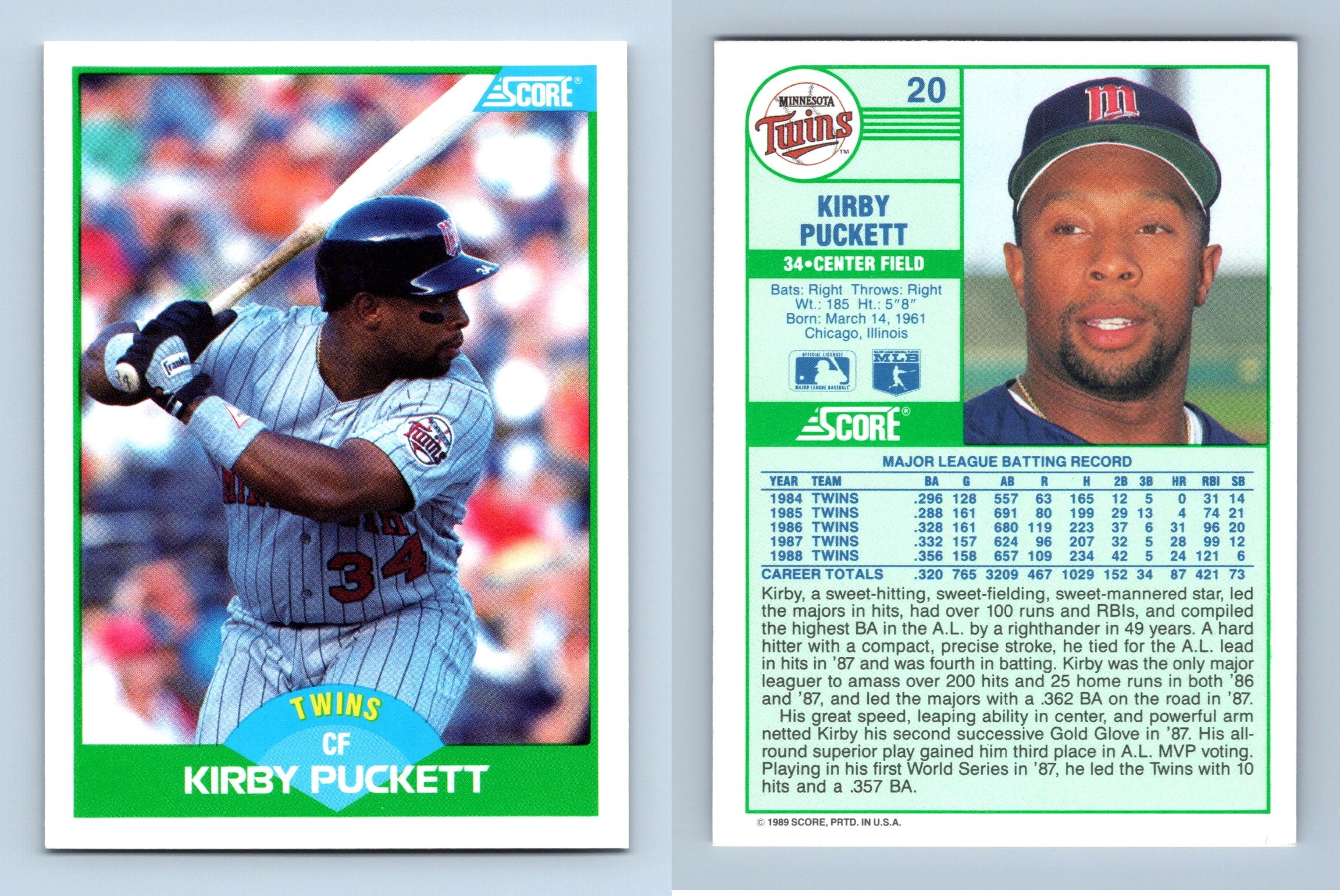  Various Brands Minnesota Twins Kirby Puckett 20