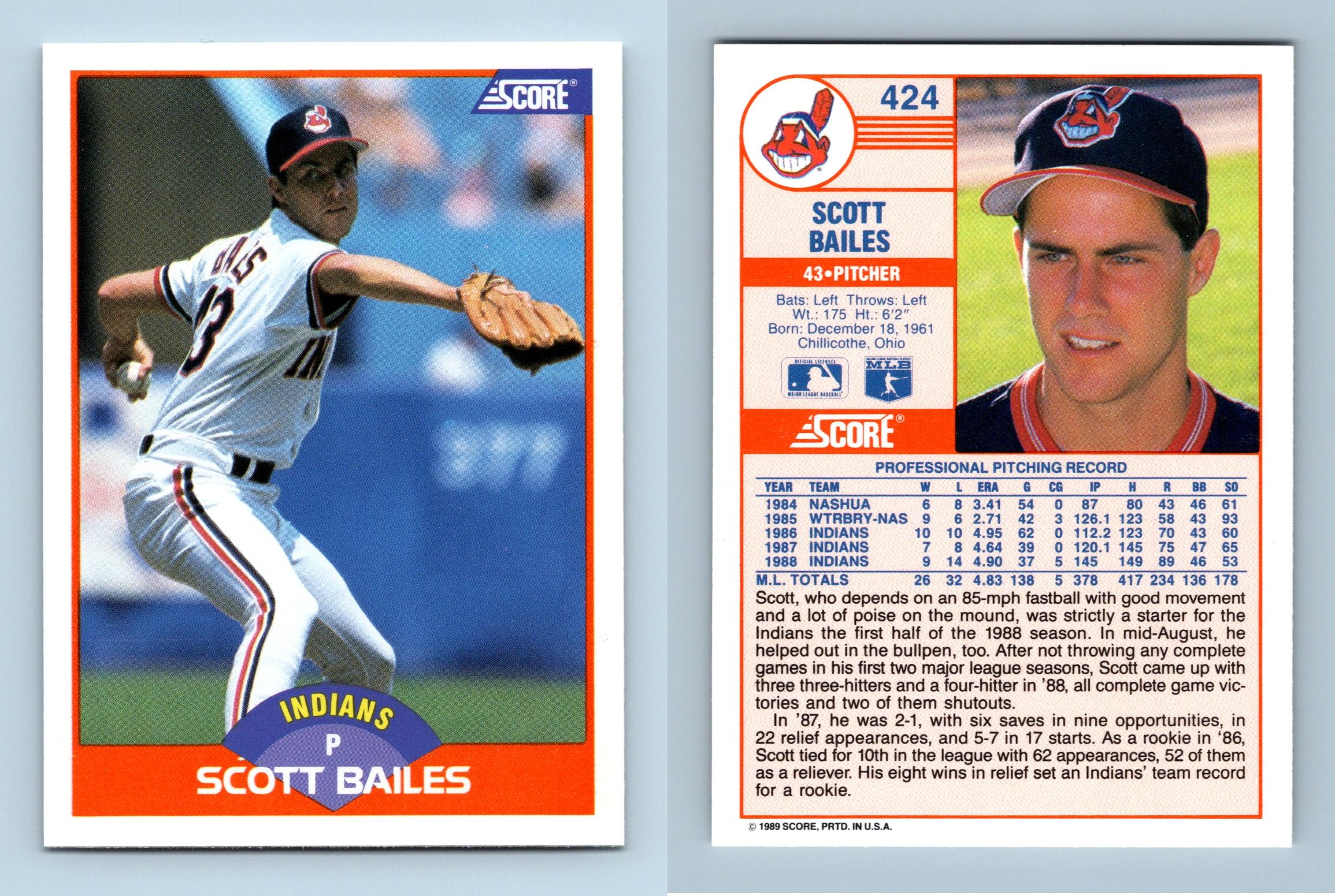 Paul O'Neill - Reds #206 Score 1989 Baseball Trading Card