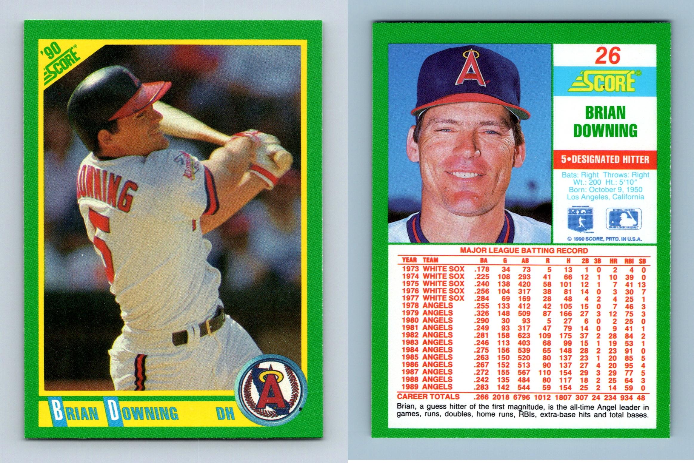 Brian Downing California Angels 1989 All Star Men's