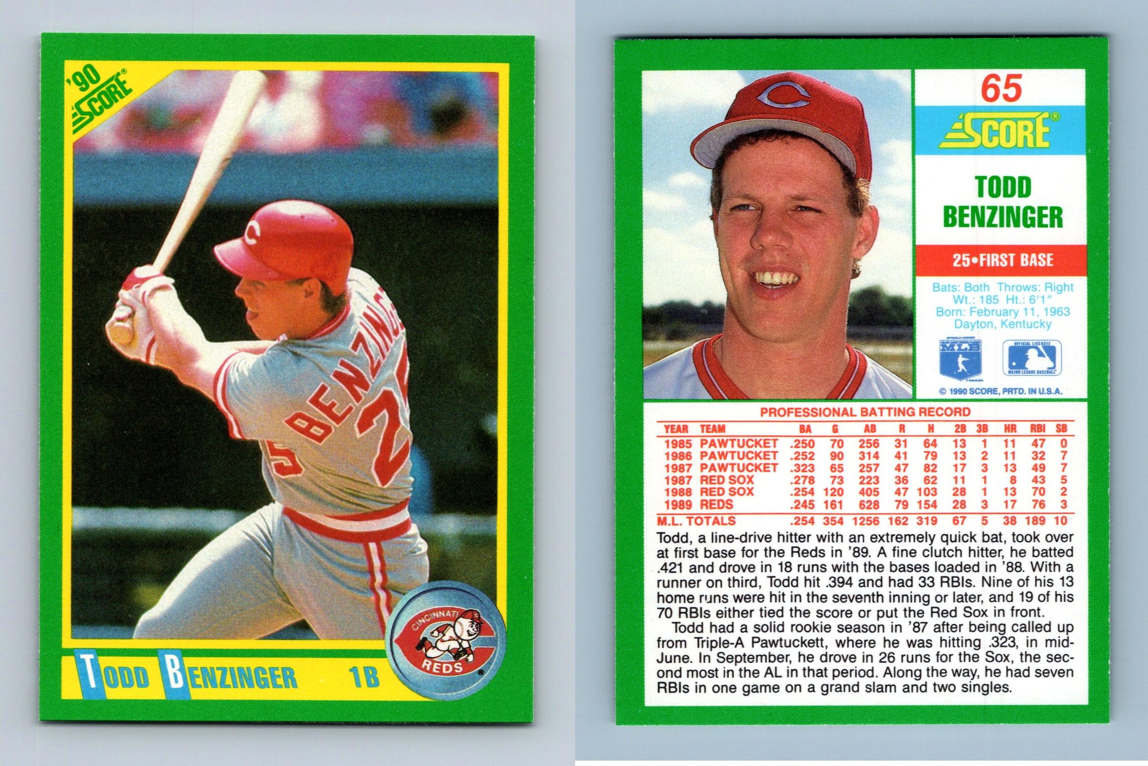  1990 Score #182 Bill Doran Astros : Collectibles