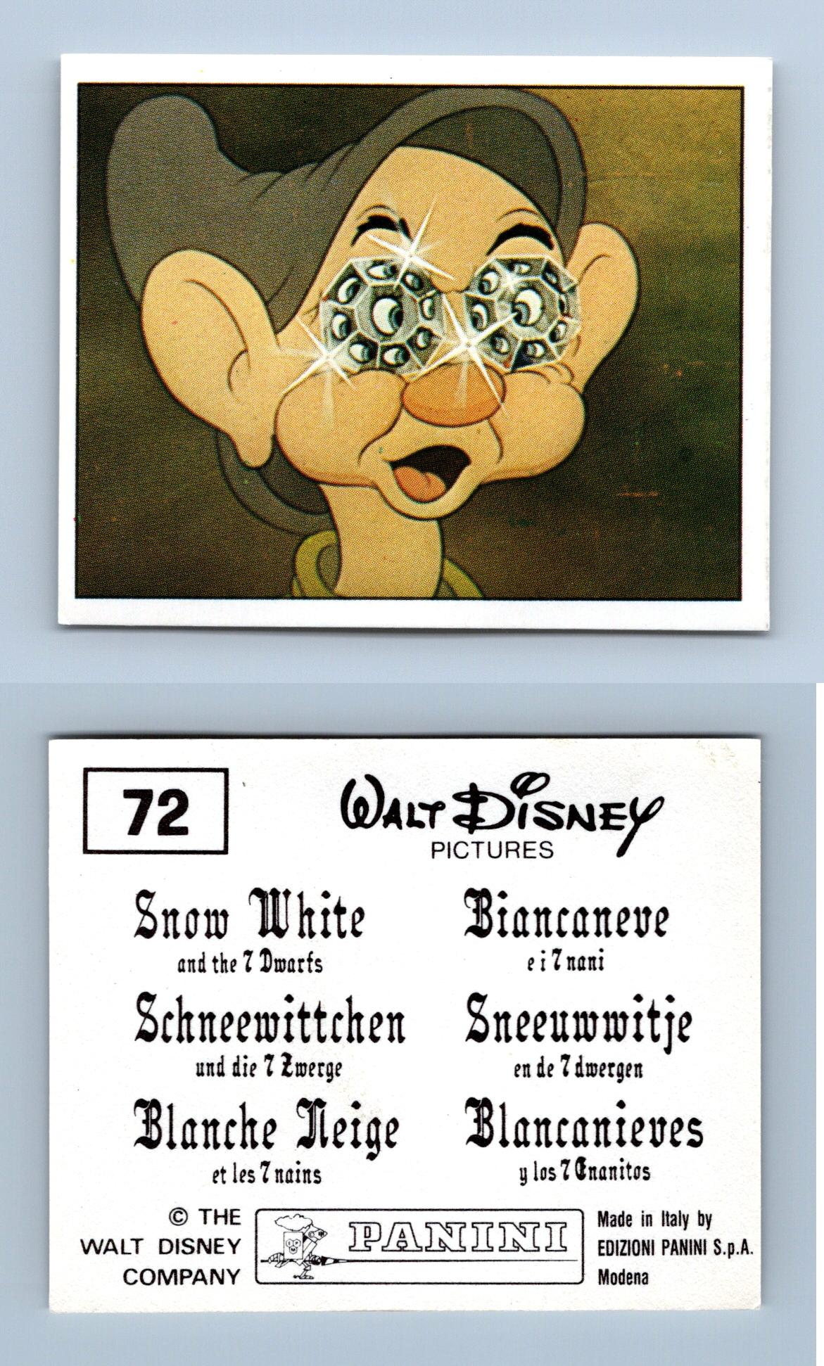 Snow White & The 7 Dwarfs #72 Panini 1987 Sticker - Picture 1 of 1