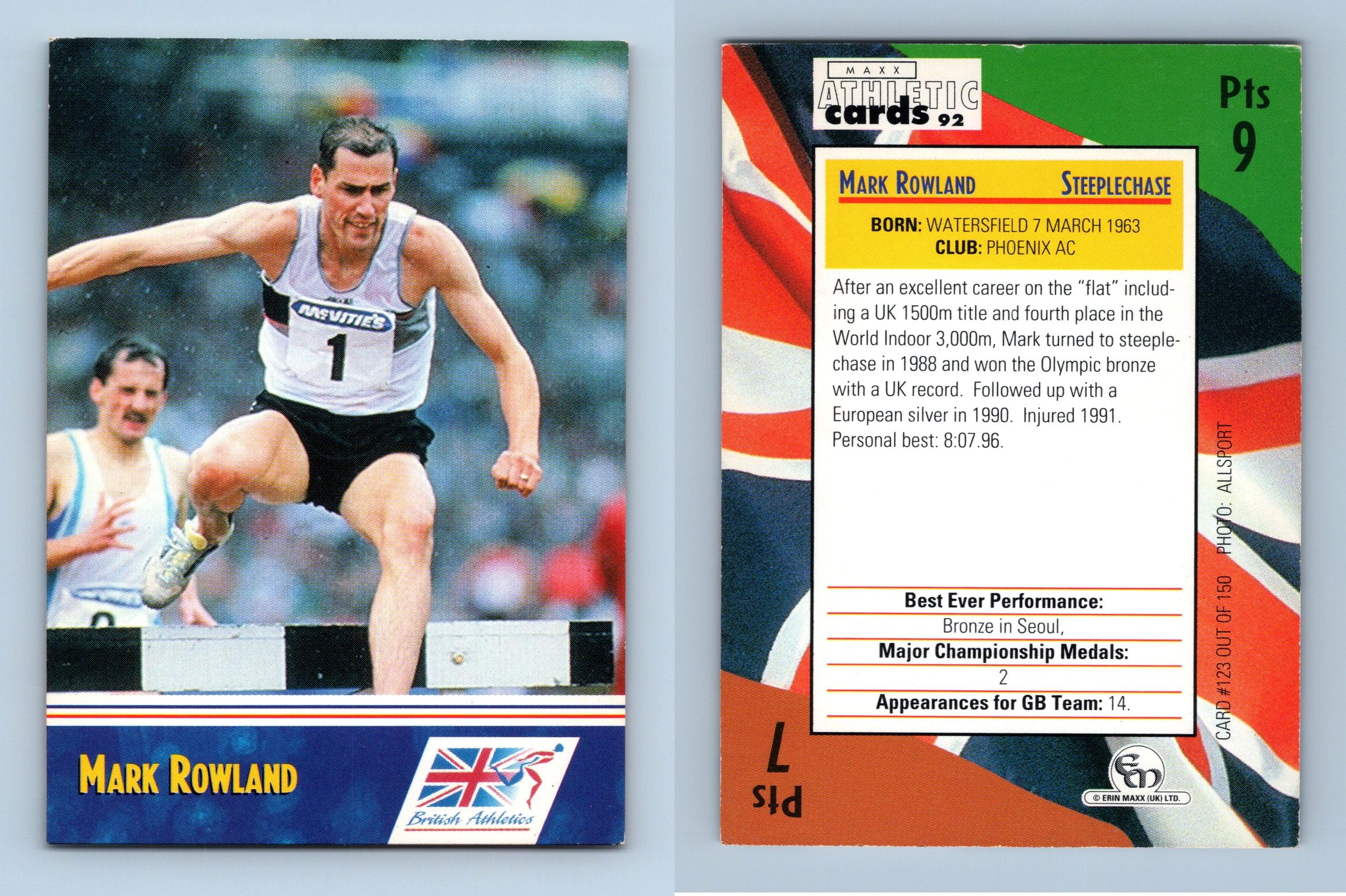 Mark Rowland #123 Of 150 Maxx Athletic 1992 Trading Card - Picture 2 of 2