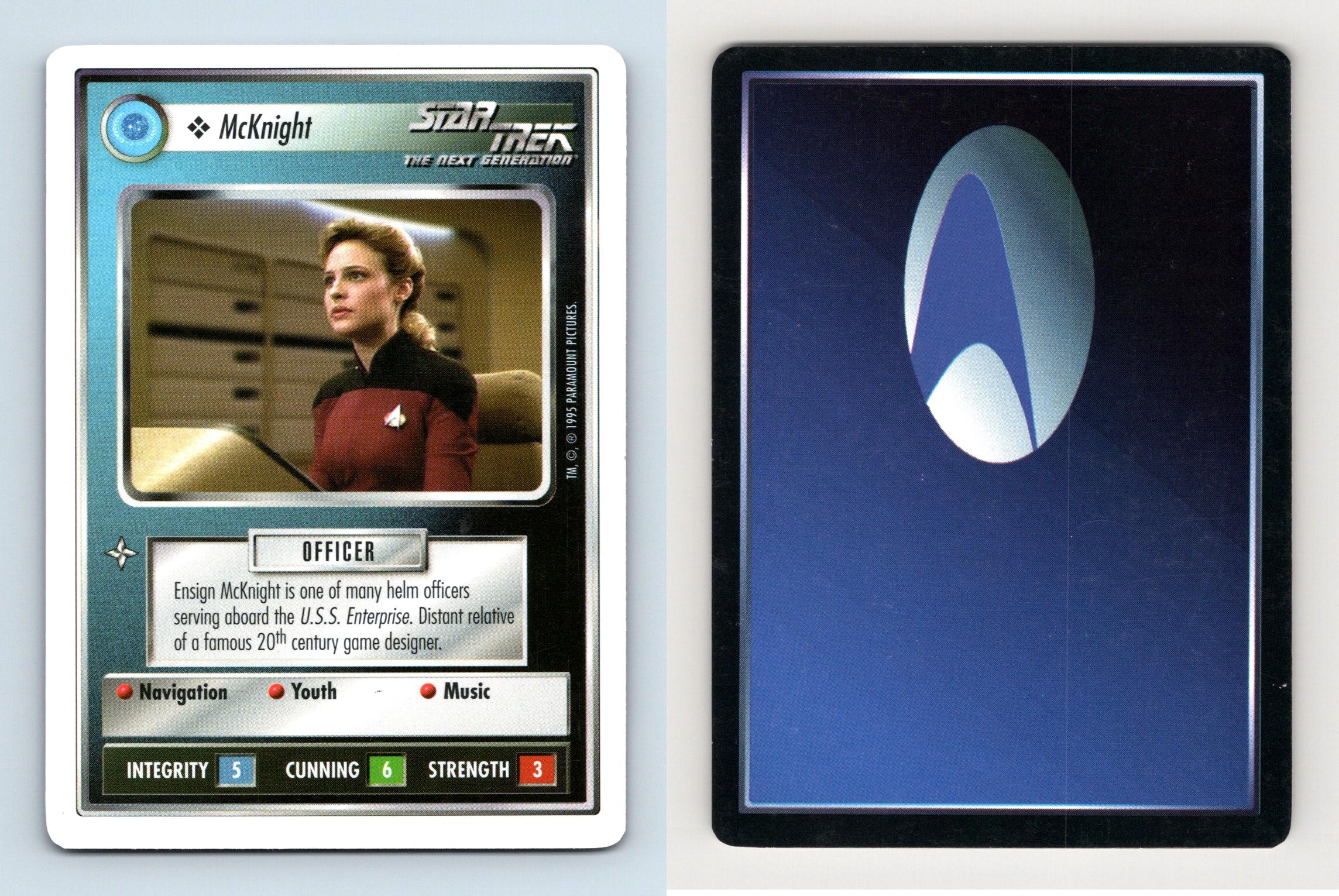 McKnight - Star Trek Premiere Unlimited 1995 Common CCG Card